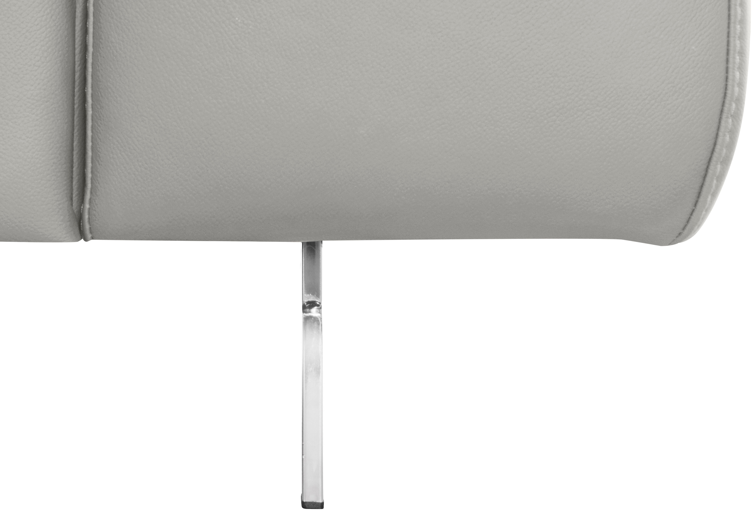 COTTA Ecksofa »Chef L-Form«, mit Kopfteilverstellung, edle Metallkufen, wahlweise mit Bettfunktion