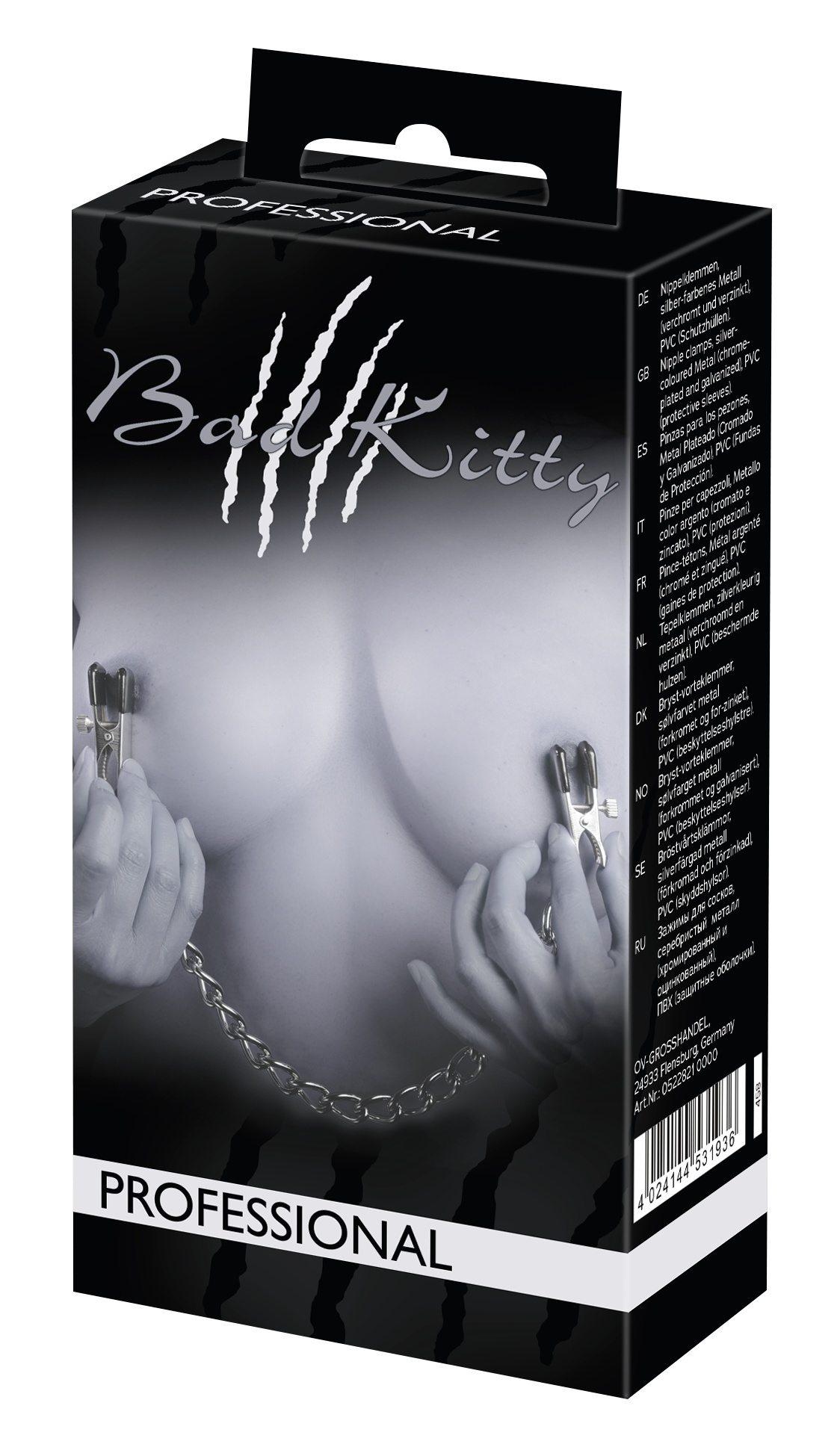 Bad Kitty Nippelklemme »Nippelkette Kette mit Klemmen«