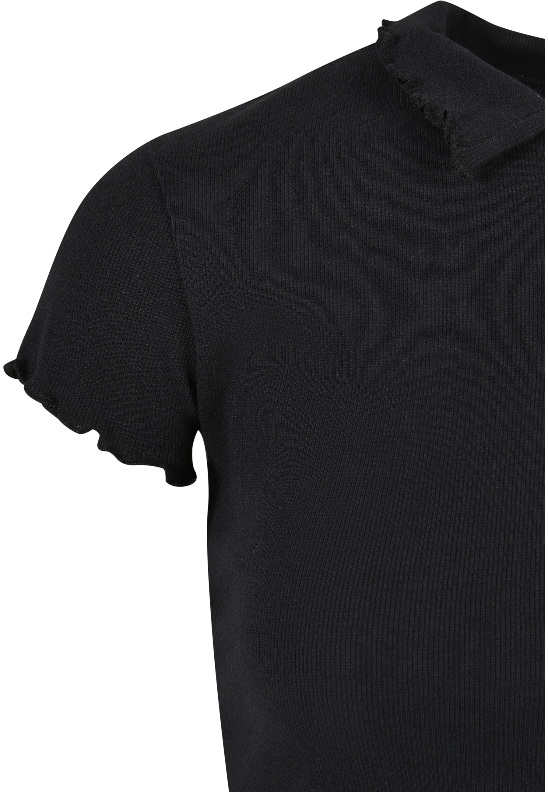URBAN CLASSICS T-Shirt »Urban Classics Damen Ladies Rib Polo Tee« 1 Stk.