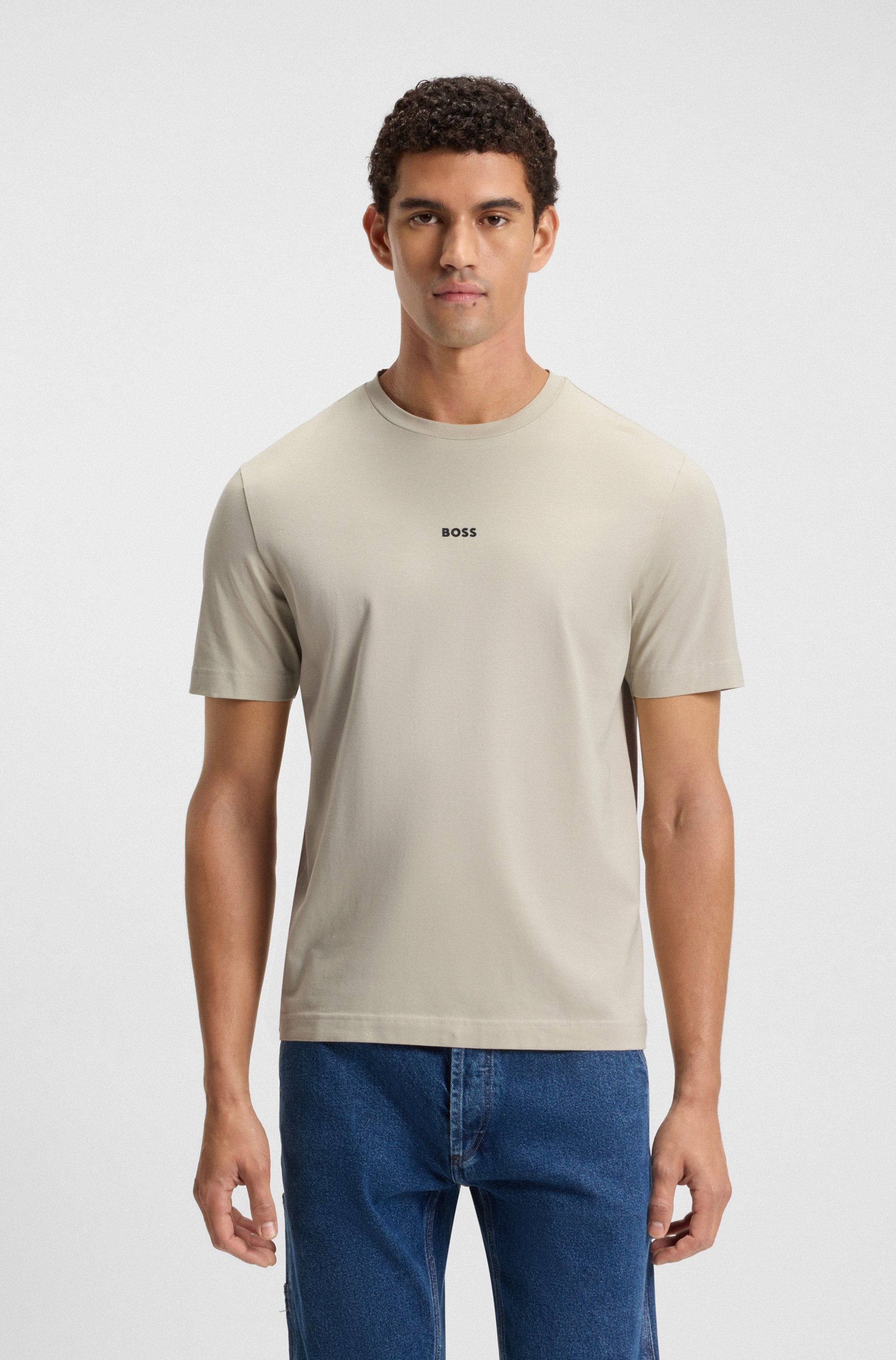 BOSS ORANGE T-Shirt "TChup Relaxed Fit" 1 Stk. Stretch-Cotton-Jersey Rundhalsausschnitt