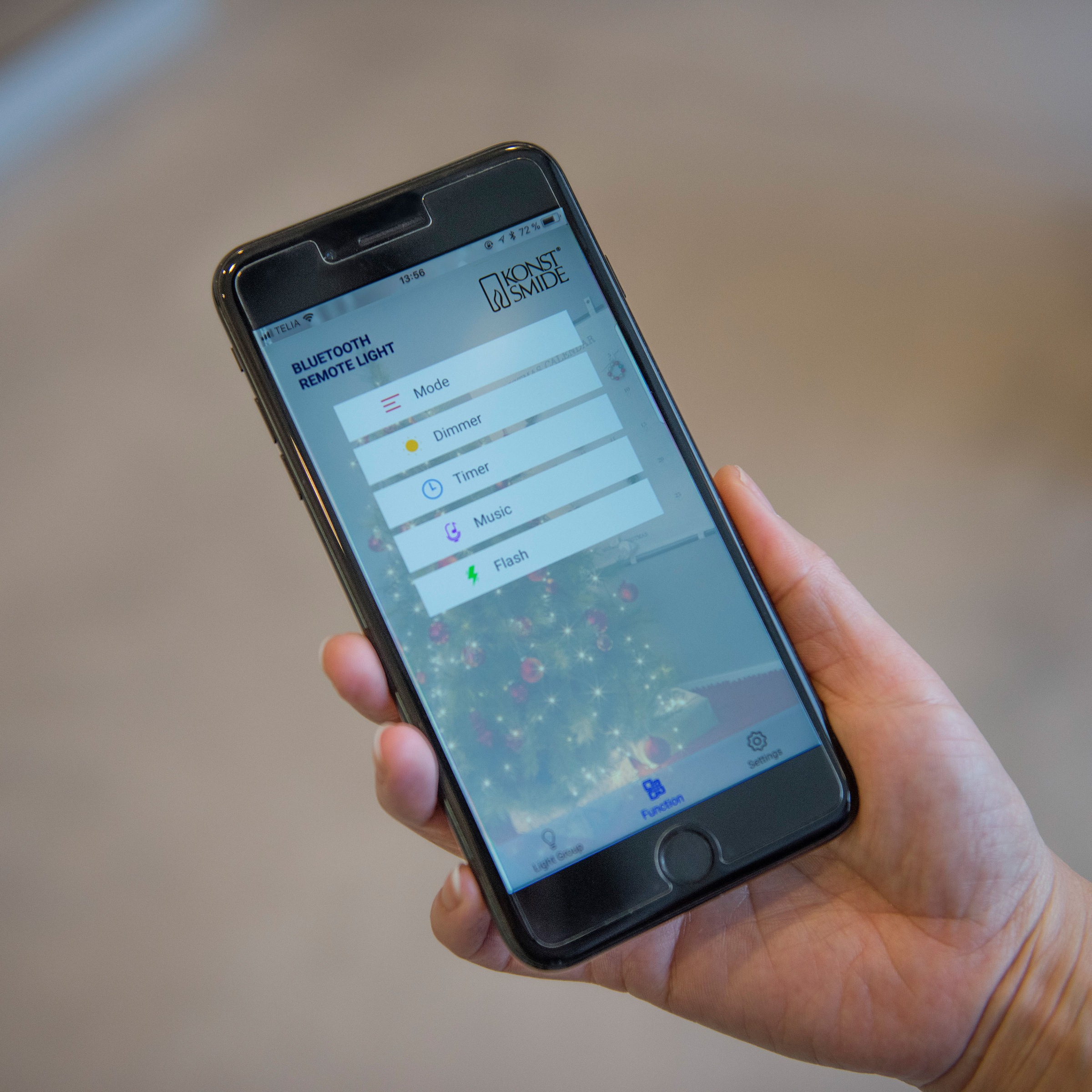 KONSTSMIDE LED-Baummantel 240 Stk.-flammig LED Lichterkette mit Ring Ø 11, 8 Stränge à 30 Dioden