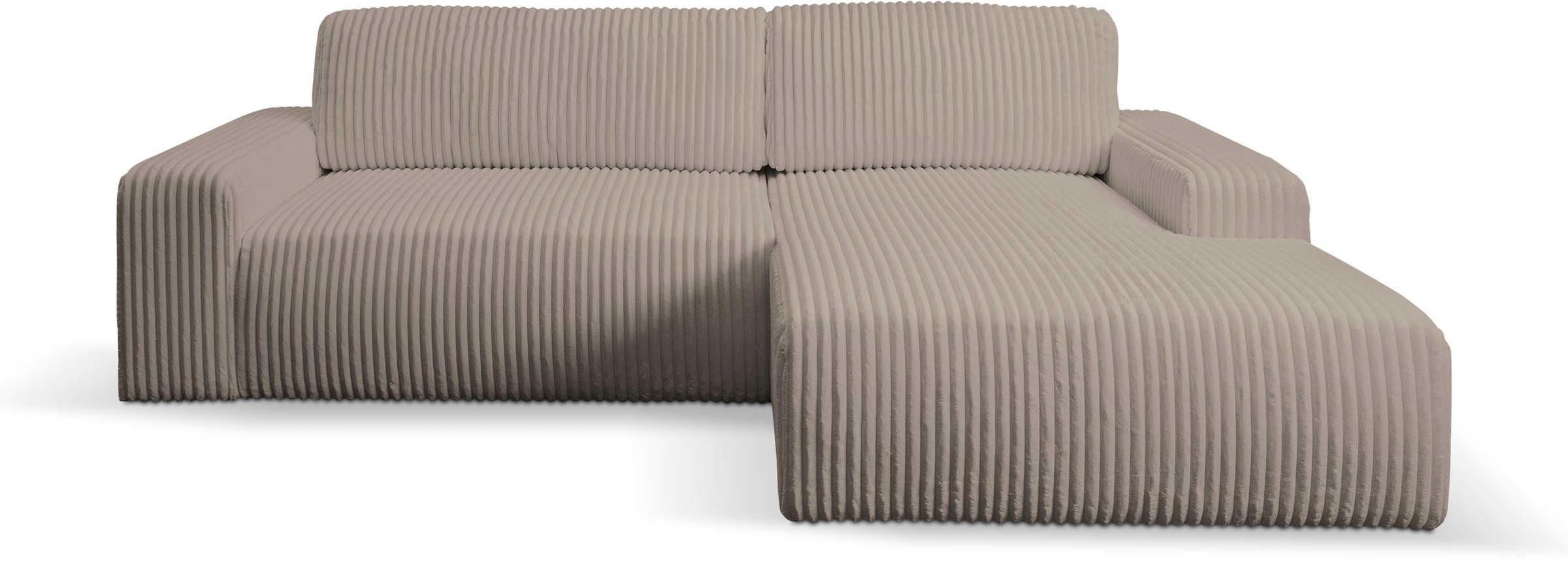 WERK2 Ecksofa "Rotterdam-L, kuschelweicher Cord oder Breitcord, L-Form, Bre günstig online kaufen