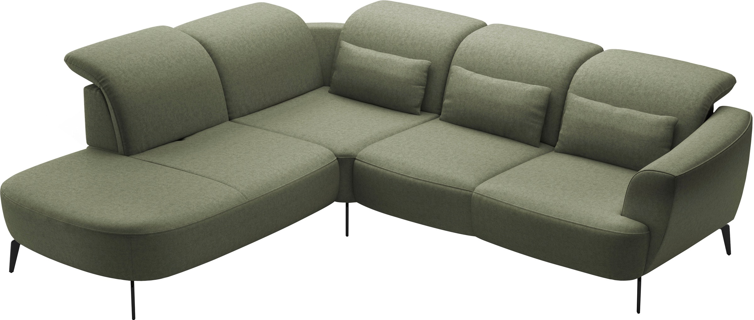 sit&more Ecksofa »Zoe«, ink.Sitztiefenverstellung, wahlweise mit Kopfteilverstellung