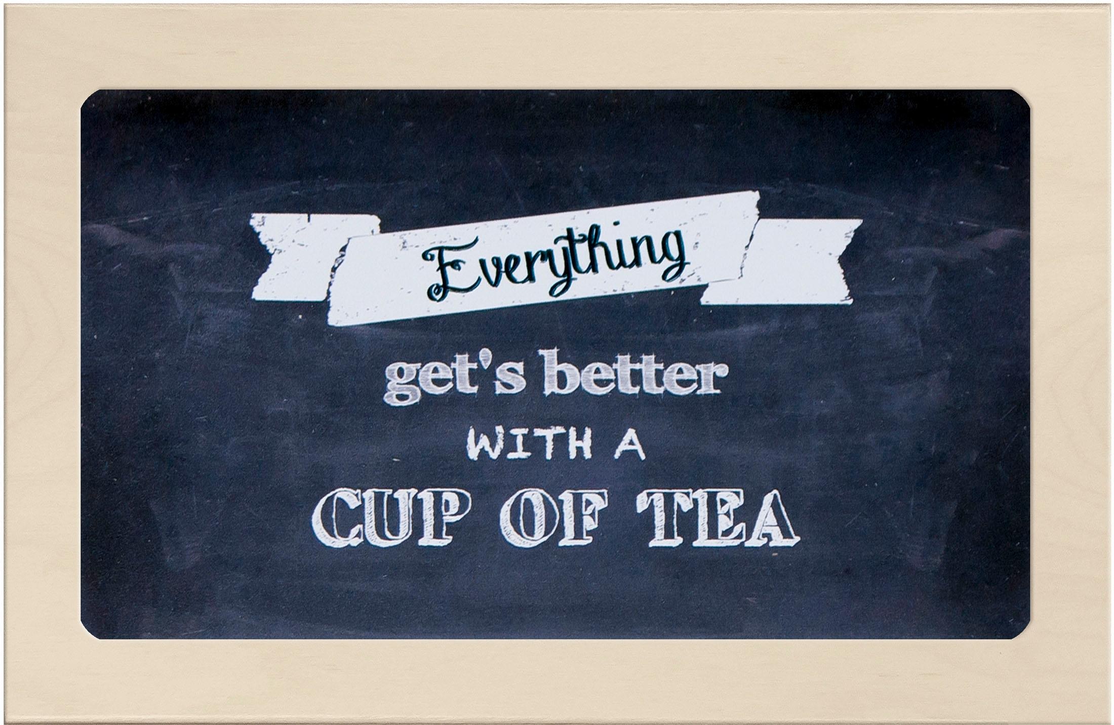Contento Teebox »Everything gets better with a cup of tea«, (1 tlg.)