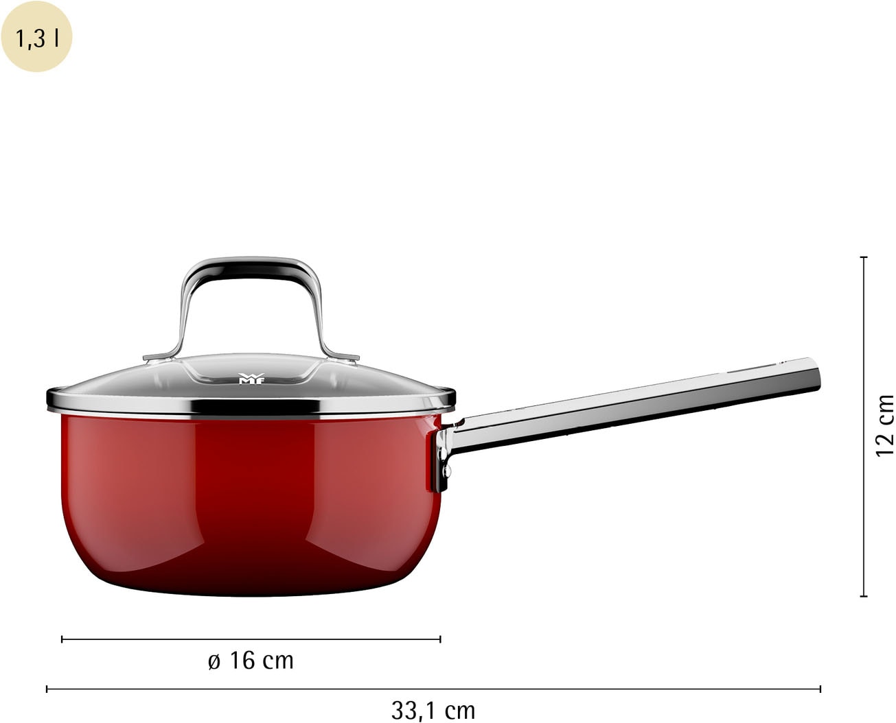 WMF Kasserolle »Fusiontec Mineral Pro« 1 tlg. tlg. Edelstahl | Glas