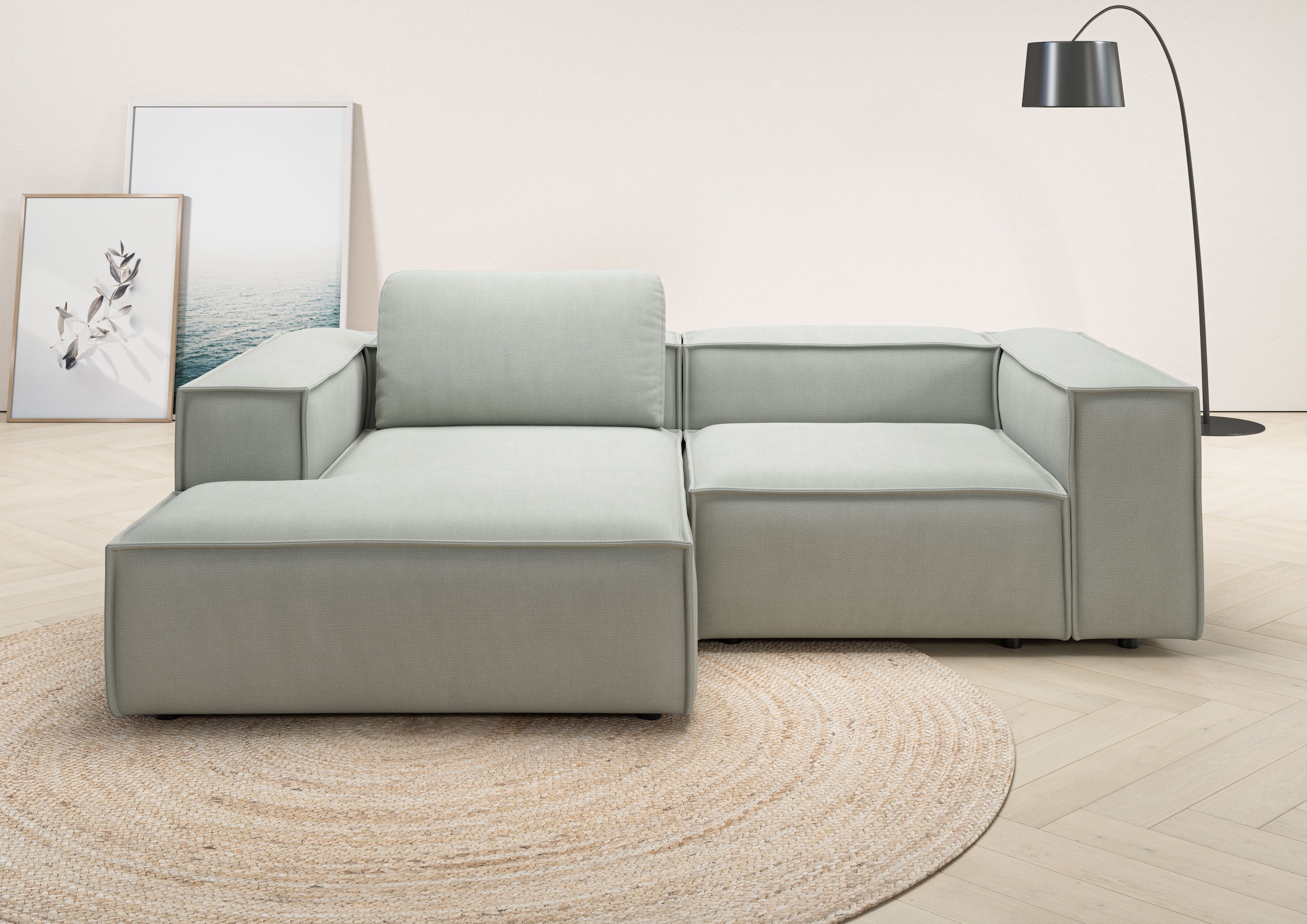 Places of Style Ecksofa "Watertown, kompakte L-Form, 246 cm breite für klei günstig online kaufen