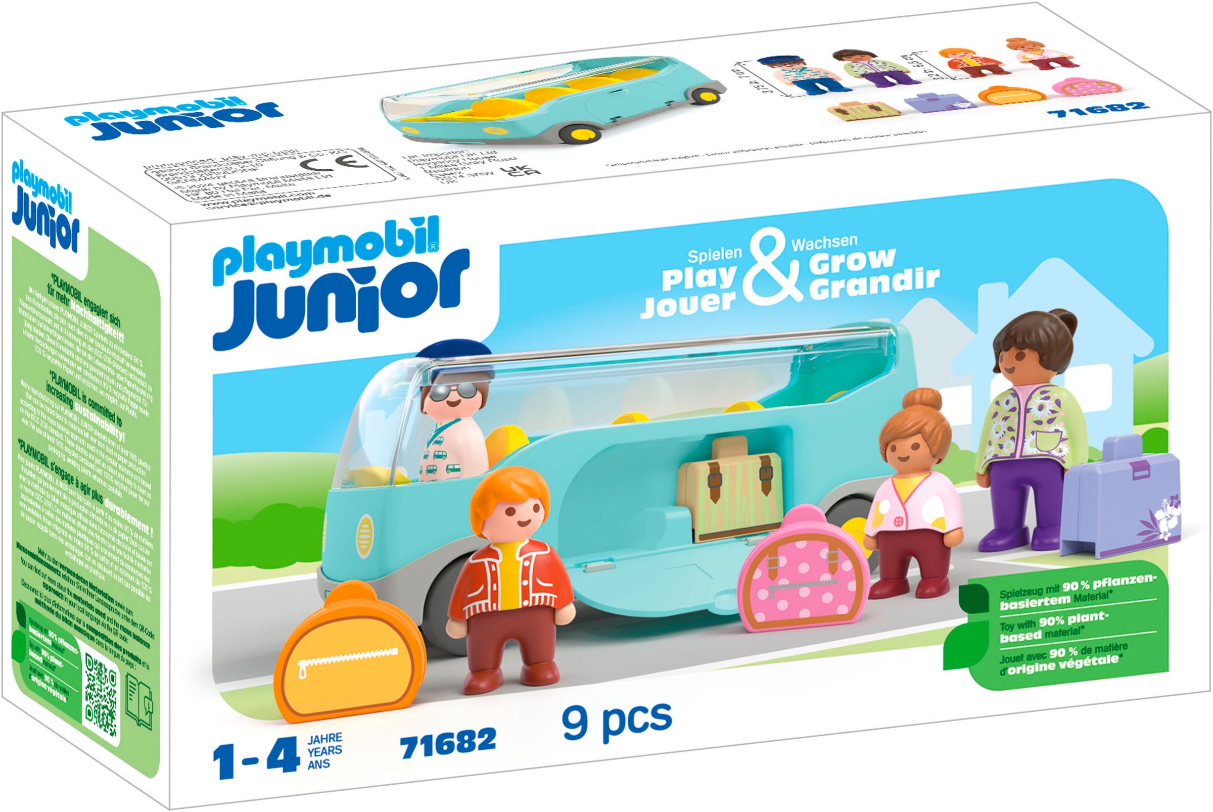 Playmobil® Konstruktions-Spielset »Reisebus (71682), JUNIOR«, (9 St.), Made in Europe