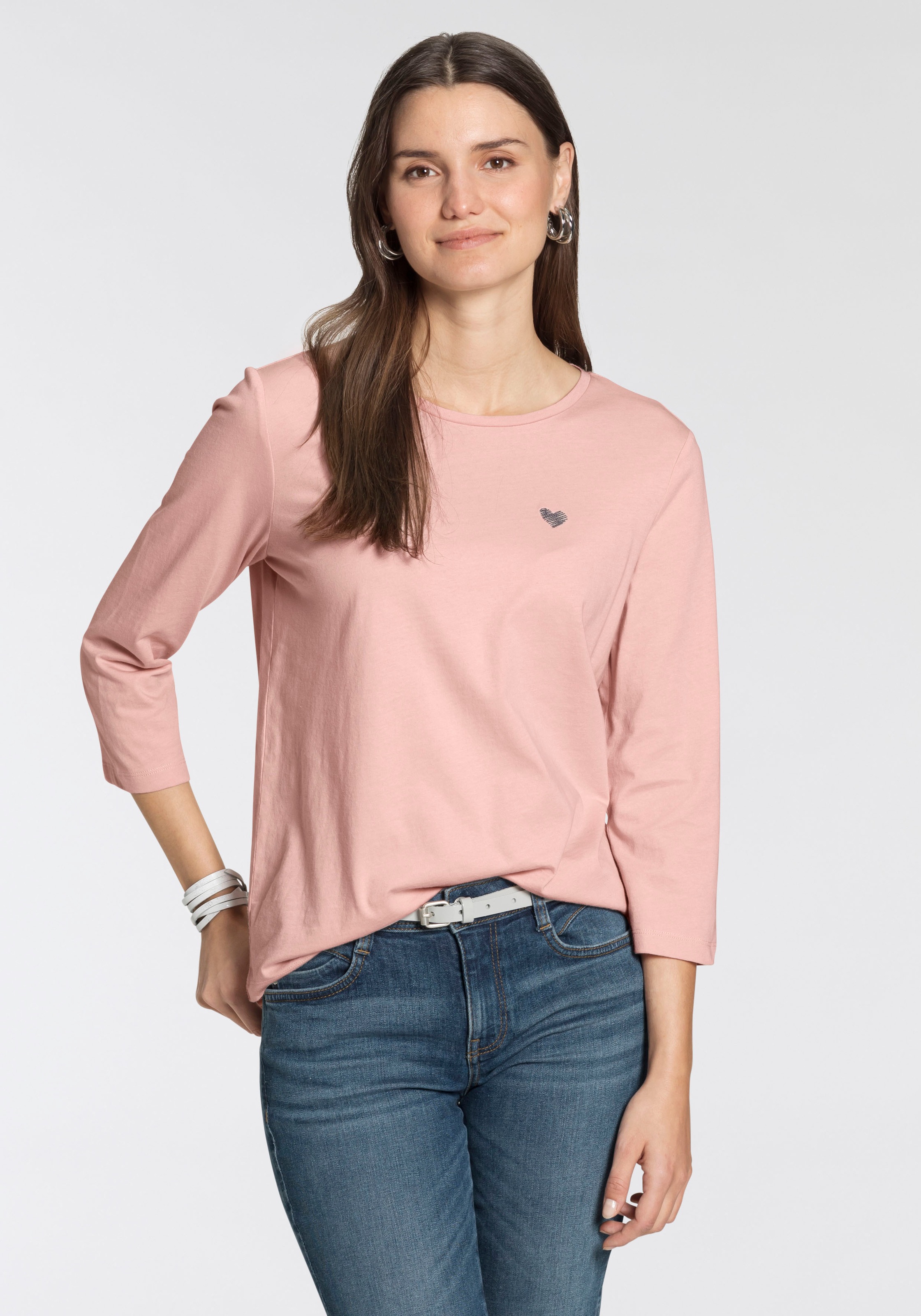 TOM TAILOR 3/4-Arm-Shirt Packung, 2er-Pack, 2 Stk. im Doppel - immer Ringel günstig online kaufen