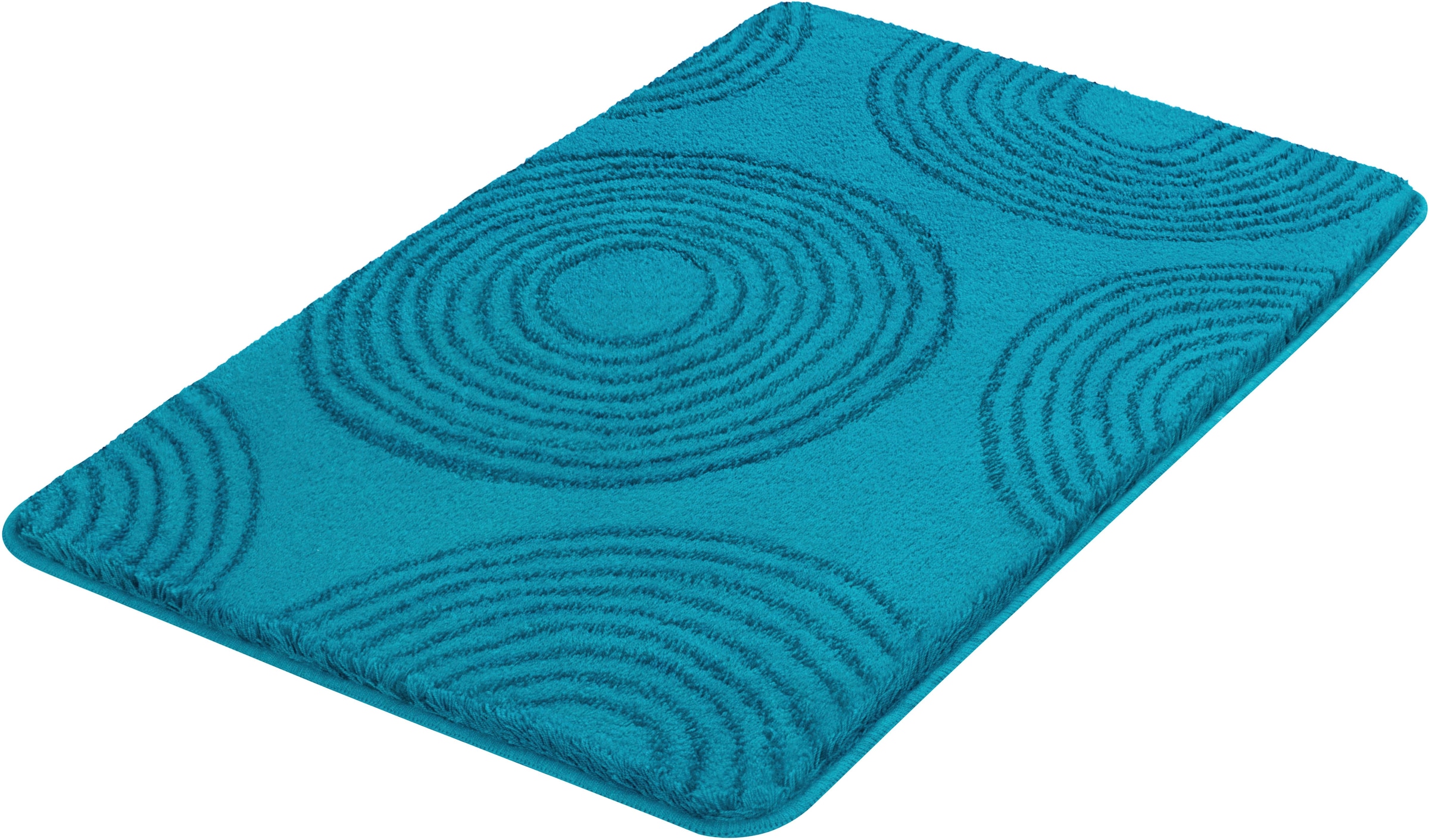Kleine Wolke Badematte »Cosima«, rutschhemmend beschichtet, fußbodenheizungsgeeignet, Badteppich, modernes Kreis Design, waschbar