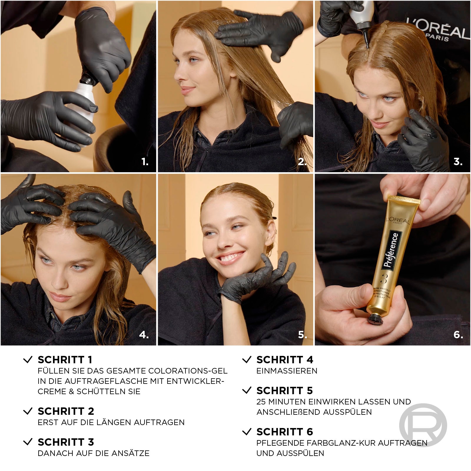 L'ORÉAL PARIS Coloration »Préférence«, (3er Pack), mit pflegender Formel