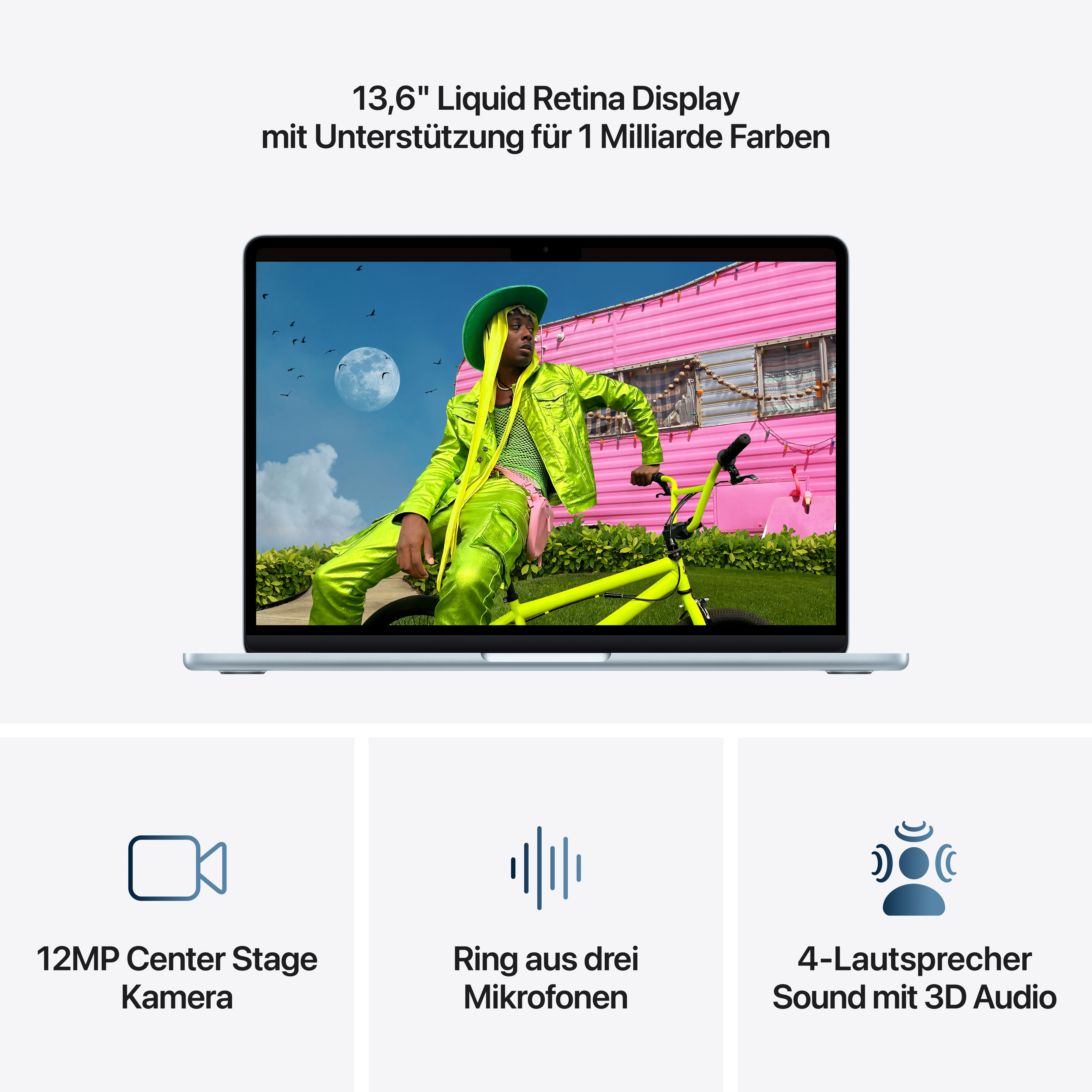 Apple Notebook »MacBook Air 13" CTO« 34,46 cm / 13,6 ″ Apple M5 10-Core GPU 1.000 GB SSD