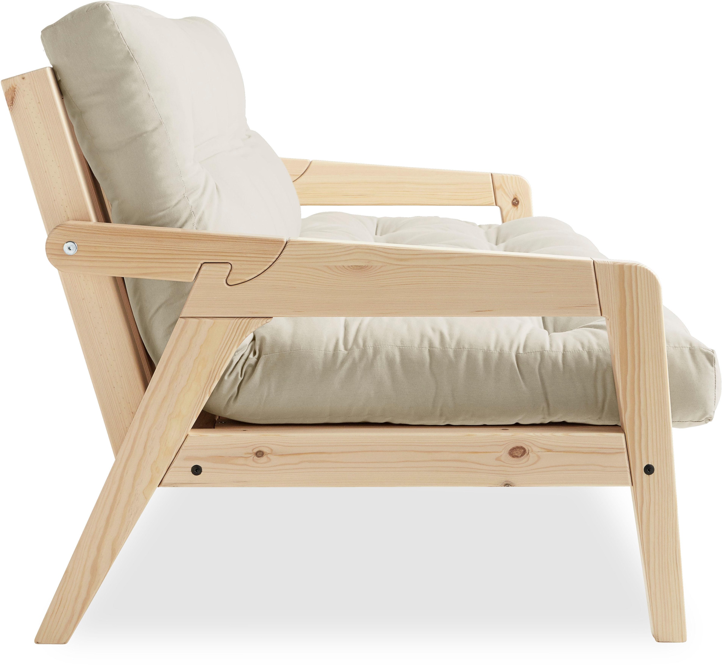 Karup Design Schlafsofa, Mit Holzstruktur, inkl. Futonmatratze, Liegefläche 130x190 cm