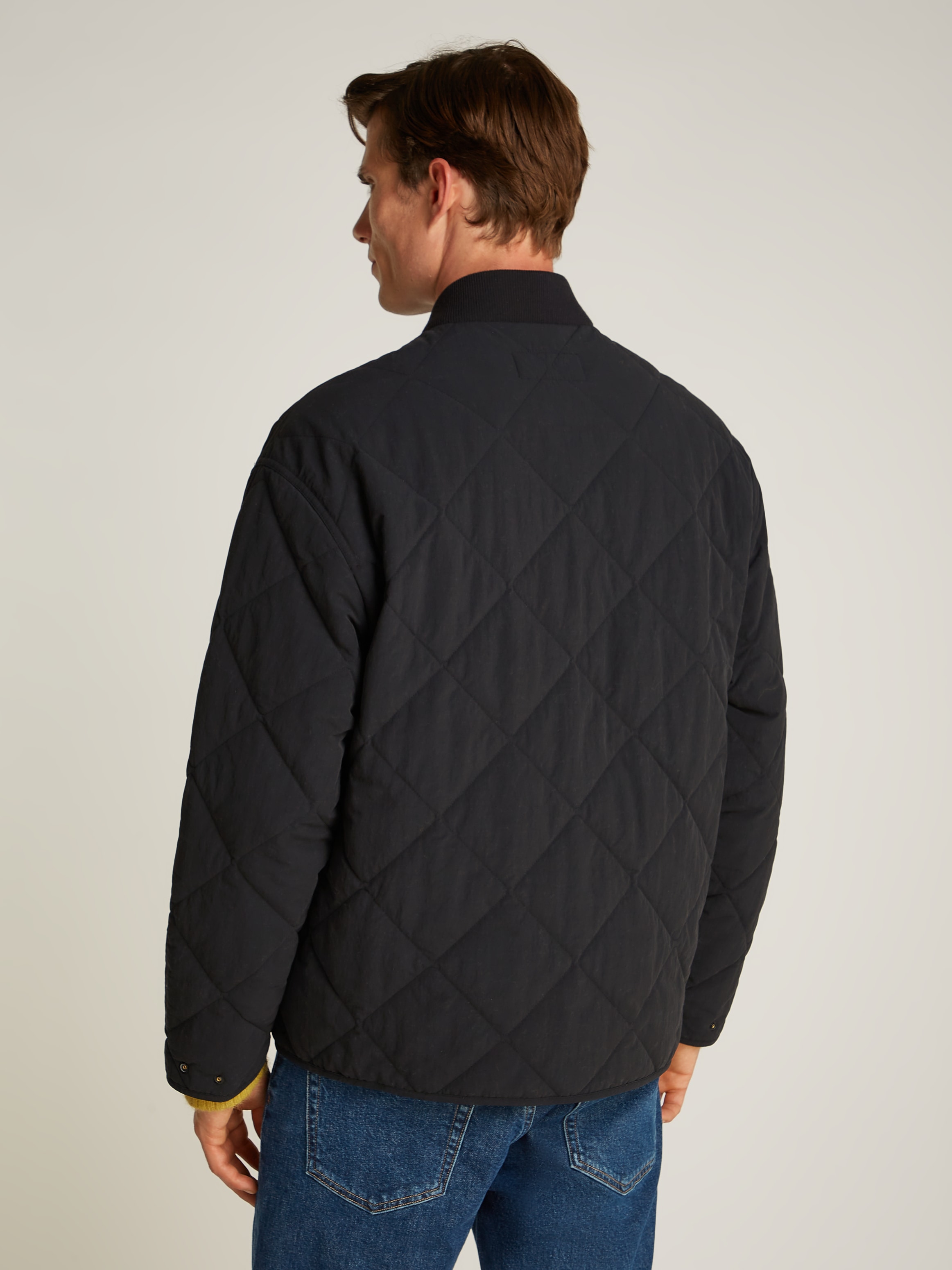 Calvin Klein Jeans Steppjacke "QUILTED JACKET", Logopatch, Stehkragen günstig online kaufen