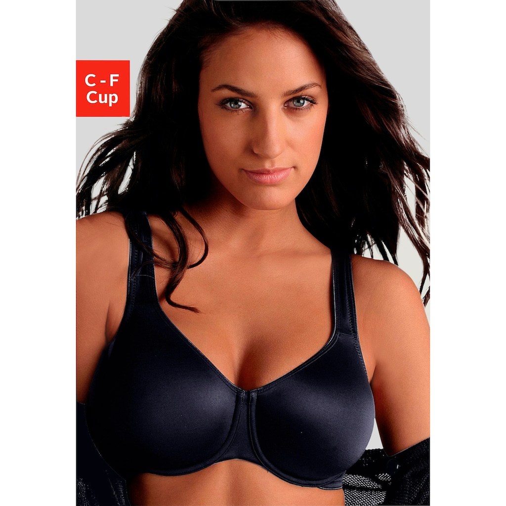 LASCANA Minimizer-BH, mit Bügel und nahtlosen Cups, aus seidiger Microfaser, Basic Dessous