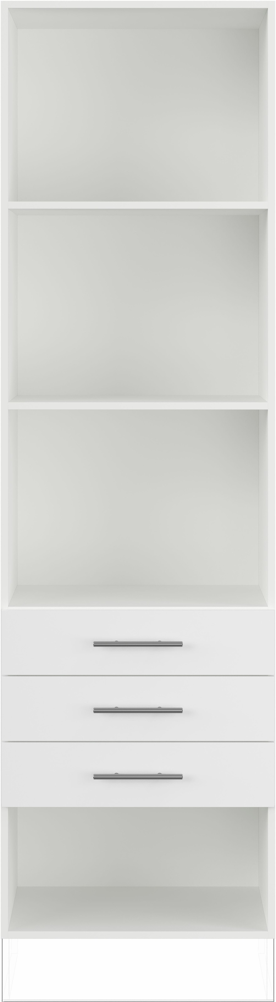 IMPULS KÜCHEN Seitenschrank »"Valencia", Breite/Höhe: 60/205,1 cm, mit Soft-Close«, vormontiert, mit Schubkästen, mit verstellbaren Fachböden