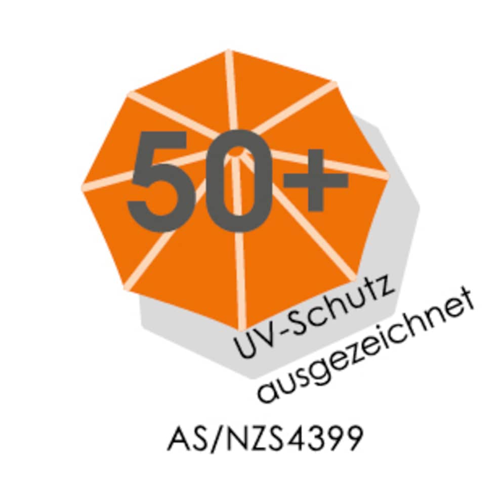 Schneider Schirme Ampelschirm »Rhodos Junior«, ØxH: 230x230 cm, Alu/Polyester, inkl. Plattenständer/Schutzhülle