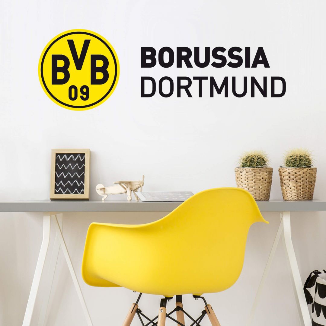 Wall-Art Wandtattoo »BVB Borussia Schriftzug mit Logo«, (1 St.) kaufen |  BAUR