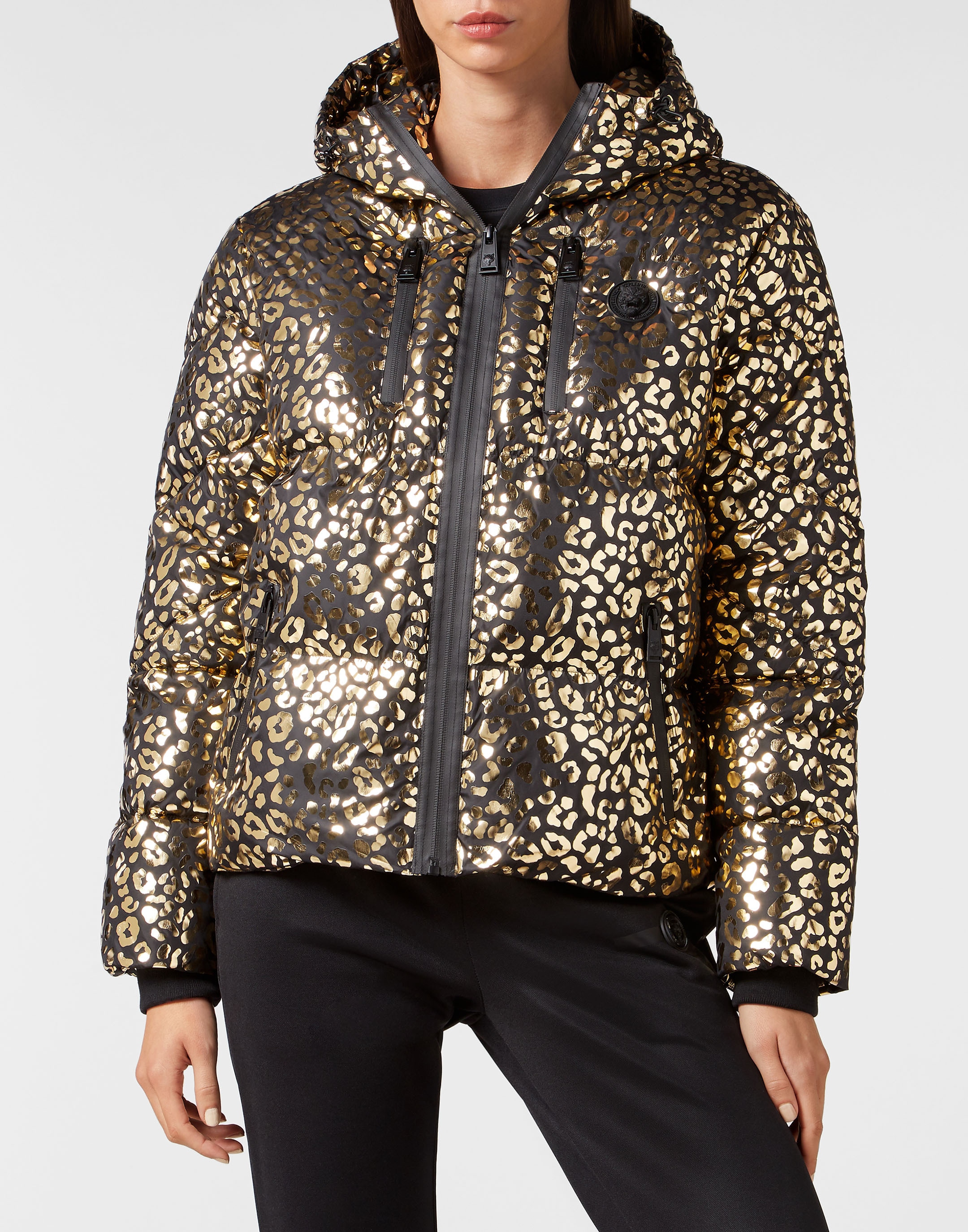 PLEIN SPORT Daunenjacke "Leopard" günstig online kaufen