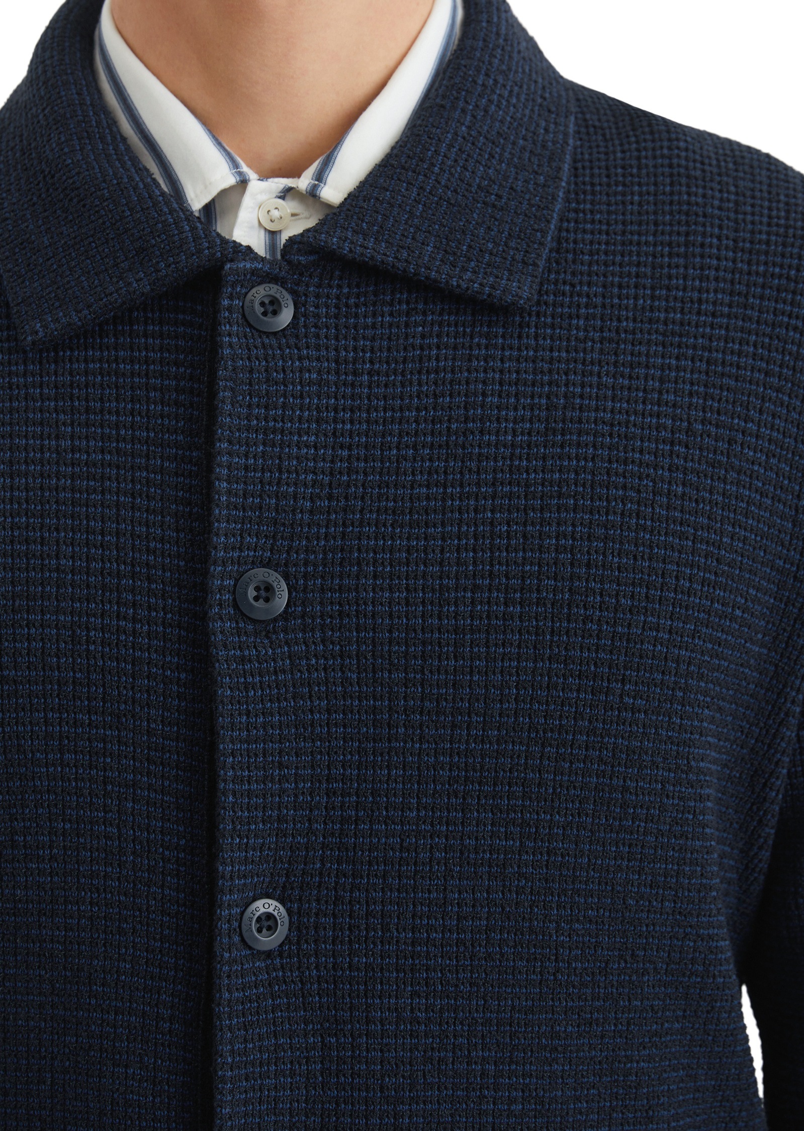 Marc O'Polo Cardigan »aus strukturiertem Bio-Baumwoll-Mix«