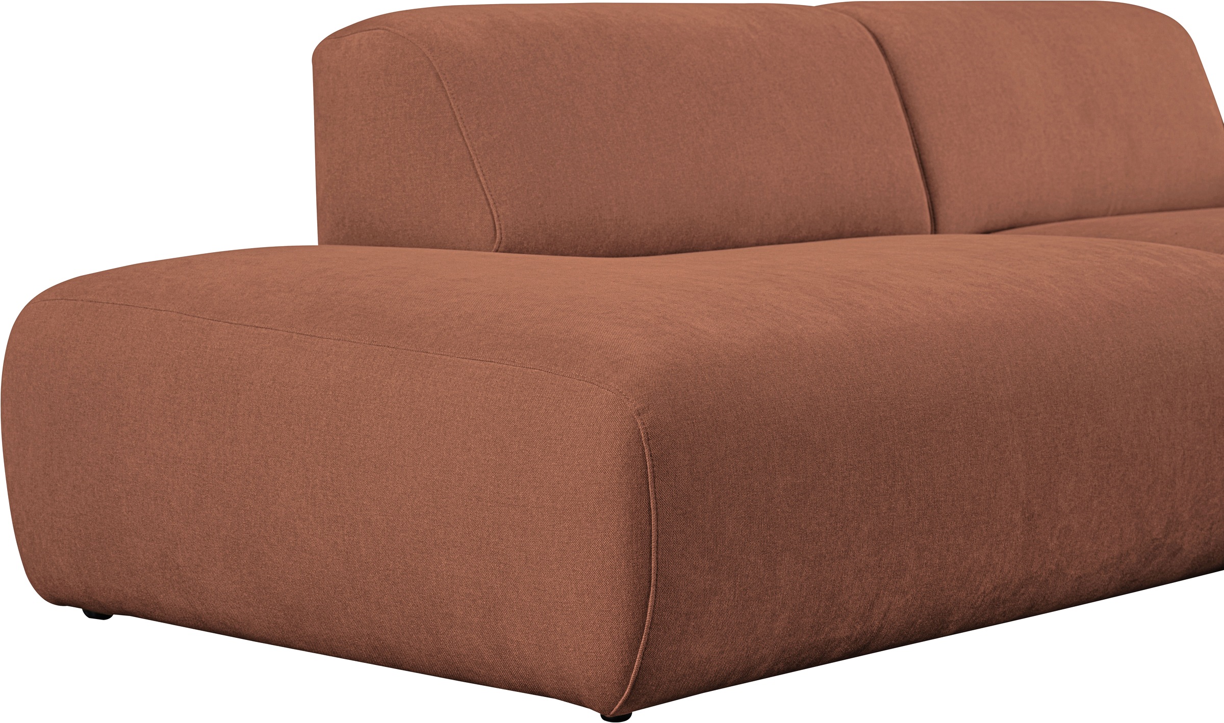 andas Ecksofa »Myrland«, Breite 222 cm, Chenille, Easy Clean Stoff, mit Kaltschaum