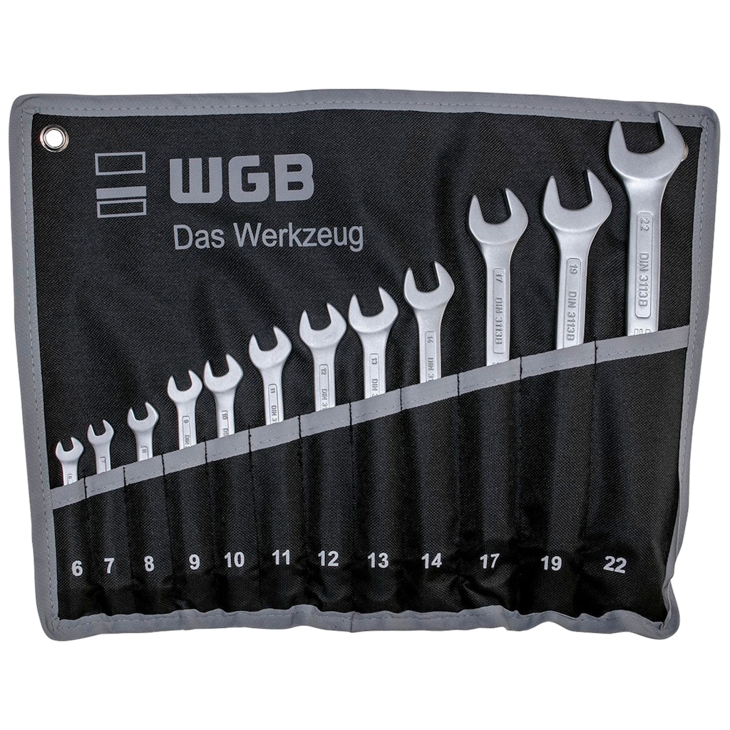 WGB BASIC PLUS Gabel- und Ringschlüssel »Ringmaulschlüssel-Satz«, (Set, 12 St.)