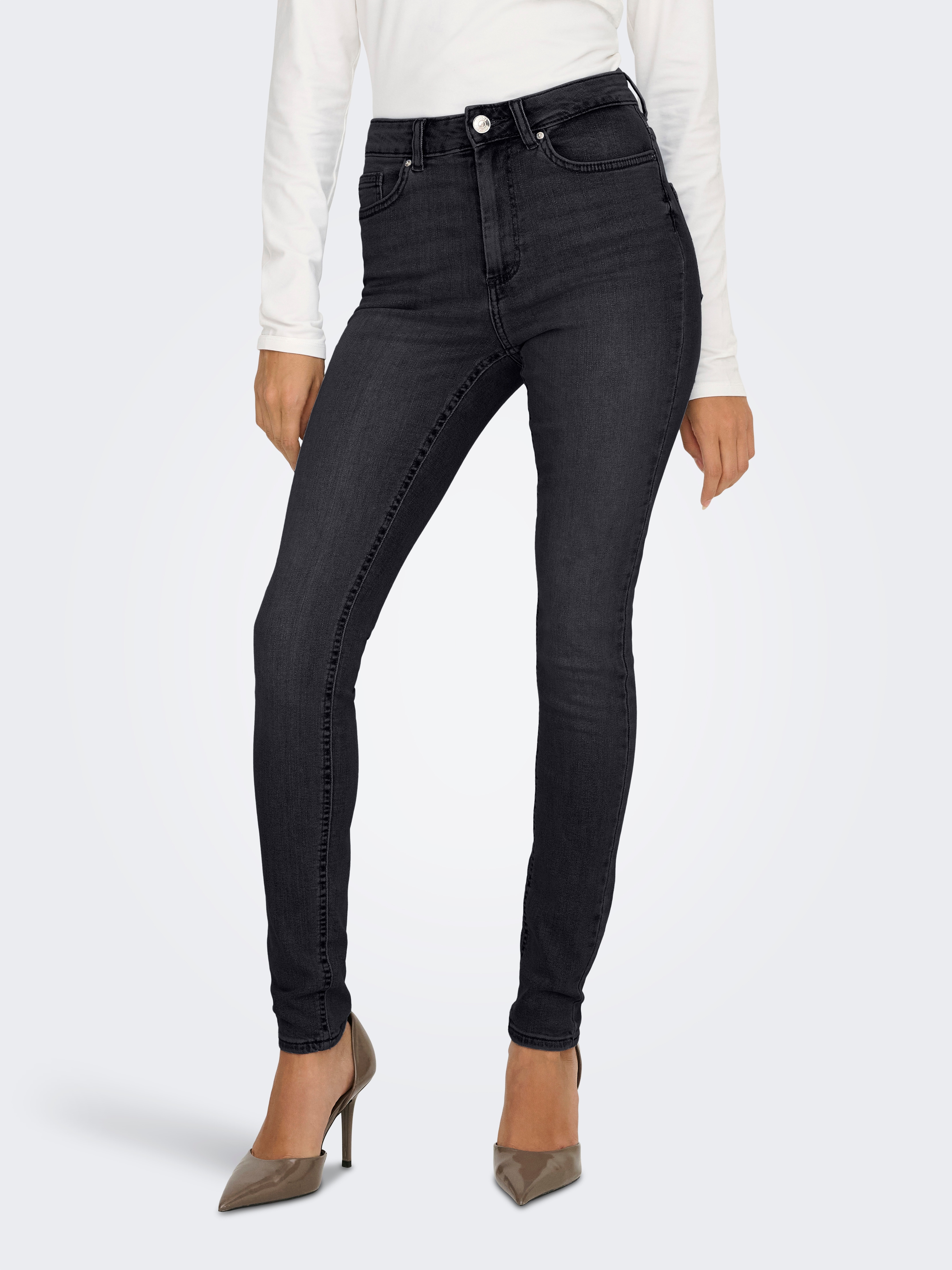 ONLY High-waist-Jeans "ONLBLUSH HIGH WAIST SKINNY DNM BOX" Baumwollmischung, skinny fit
