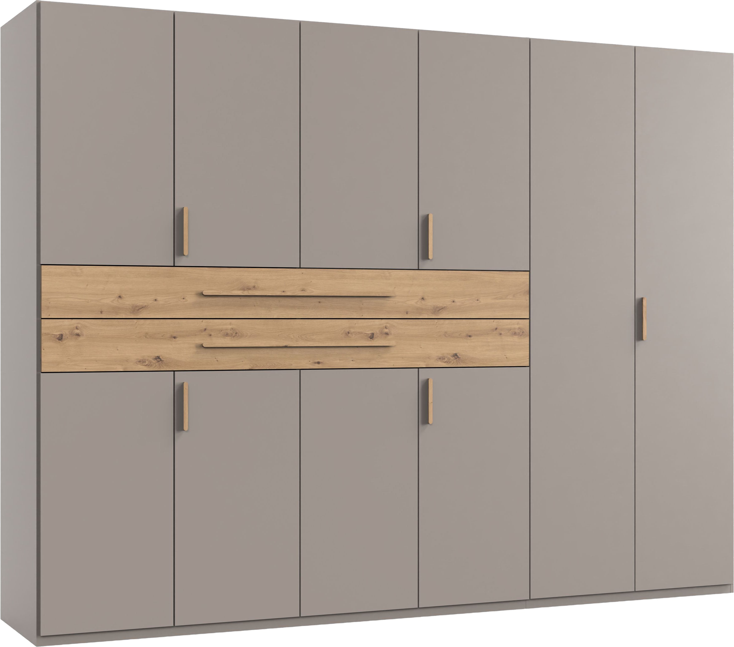 Wimex "Digit Kleiderschrank wahlweise mit oder ohne Spiegel" Schlafzimmer Schrank Bestseller im modernem Design, erhältlich in den Breiten 225cm oder 270cm (mit 8 oder 10 Türen)