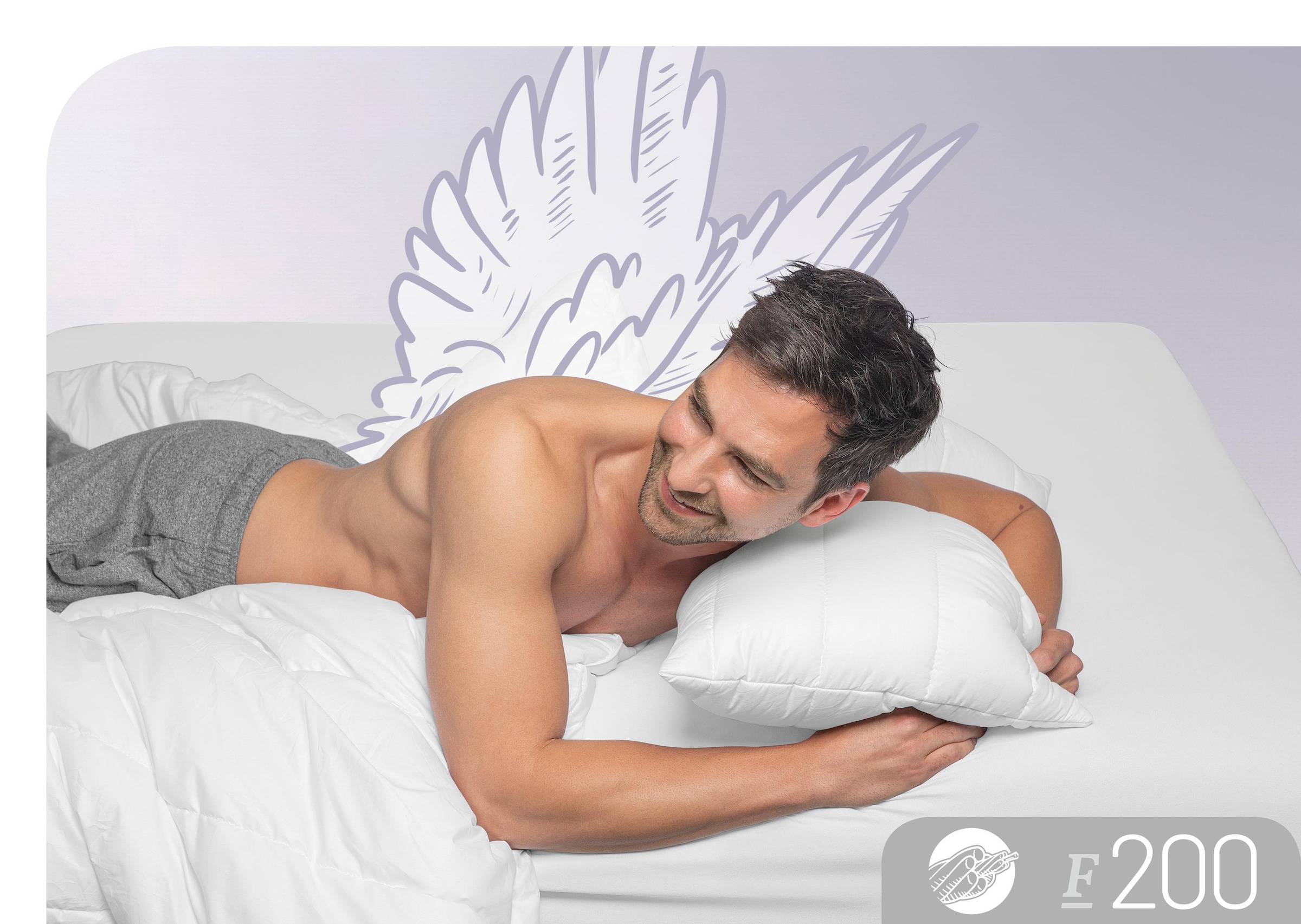 Schlafstil Baumwollkissen "F200" 1 Stk. tlg. hergestellt in Deutschland, al günstig online kaufen