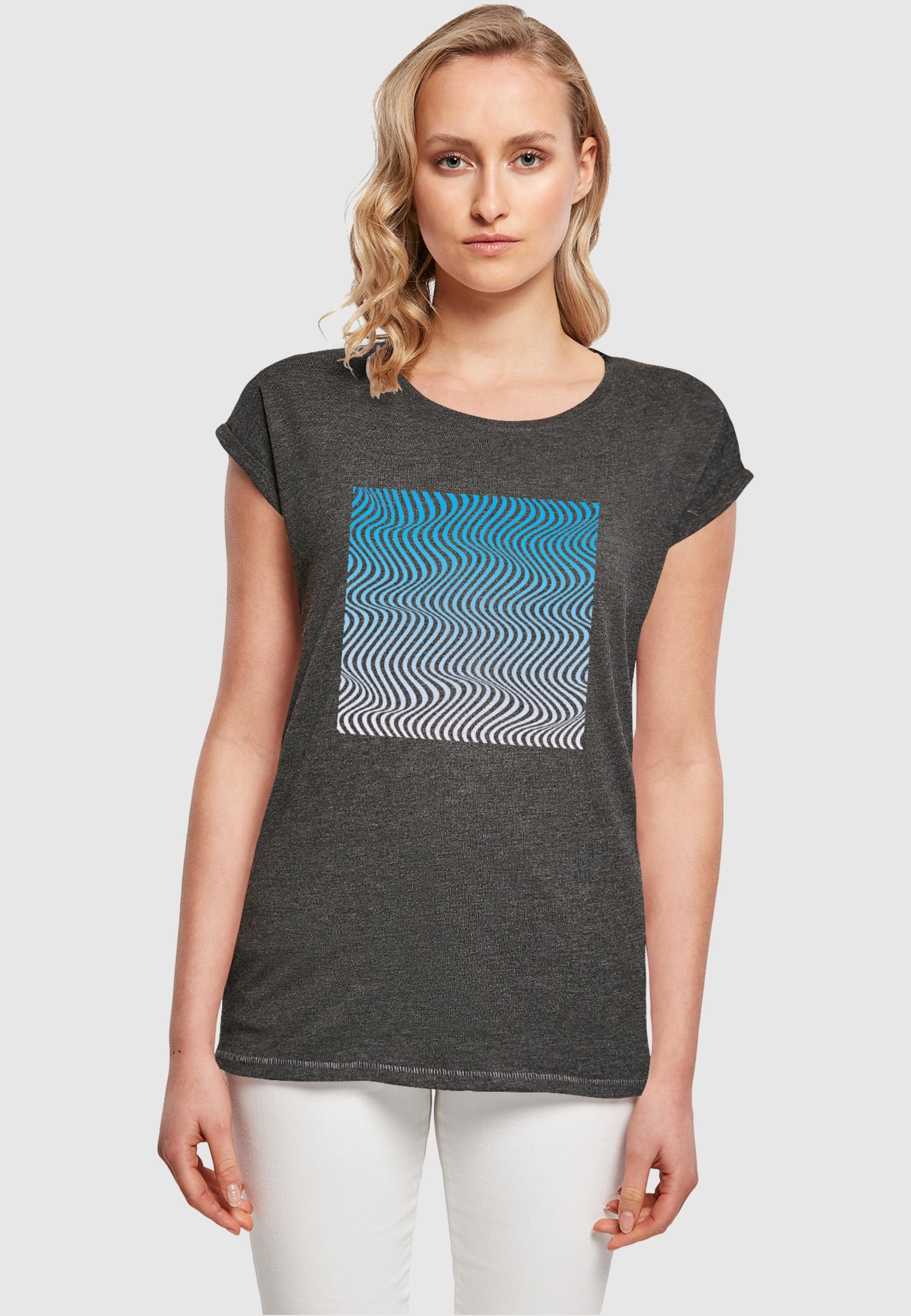 Merchcode T-Shirt »Merchcode Damen Ladies Summer - Wavy Pattern T-Shirt«, (1 tlg.)