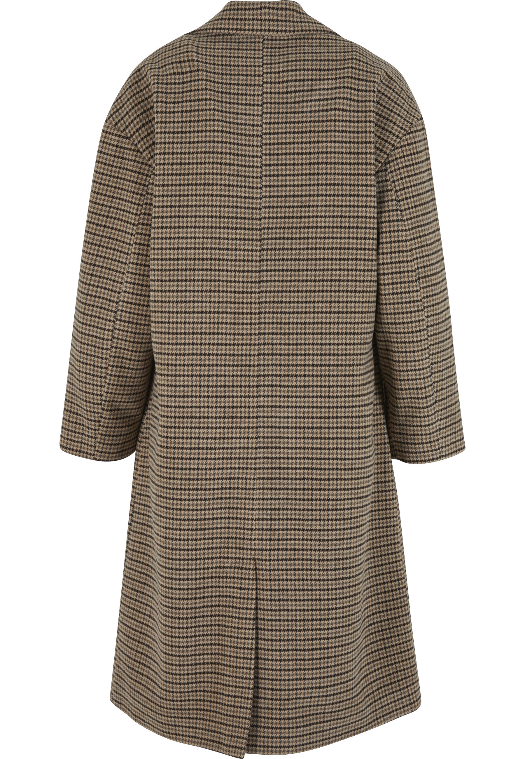 URBAN CLASSICS Winterjacke »Urban Classics Ladies Oversized Plaid Coat« 1 Stk. tlg. ohne Kapuze