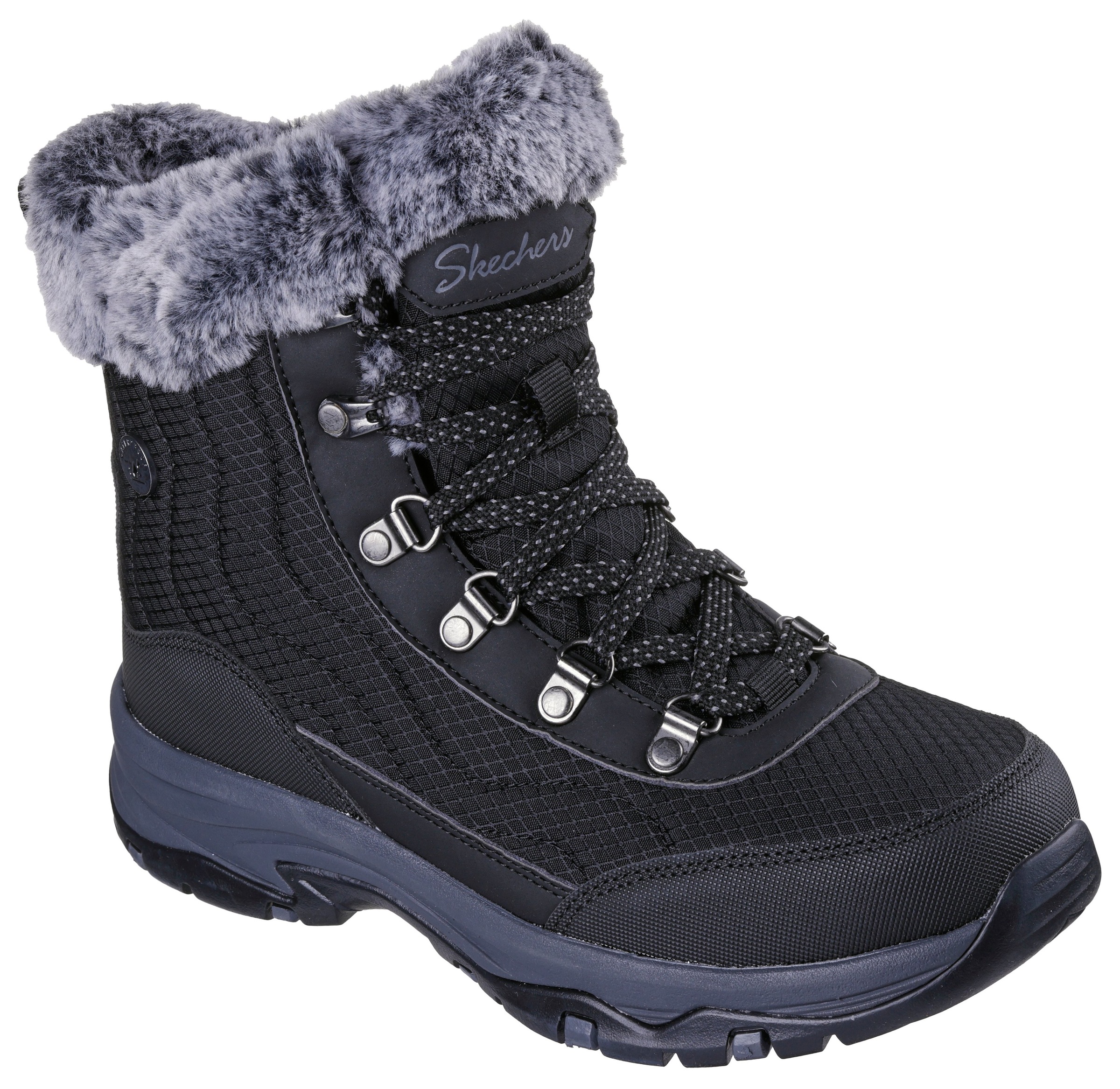 Thumbnail - Skechers Winterboots "TREGO-STORMIE" Snowboots, Schnürstiefel mit rutschhemmender Laufsohle