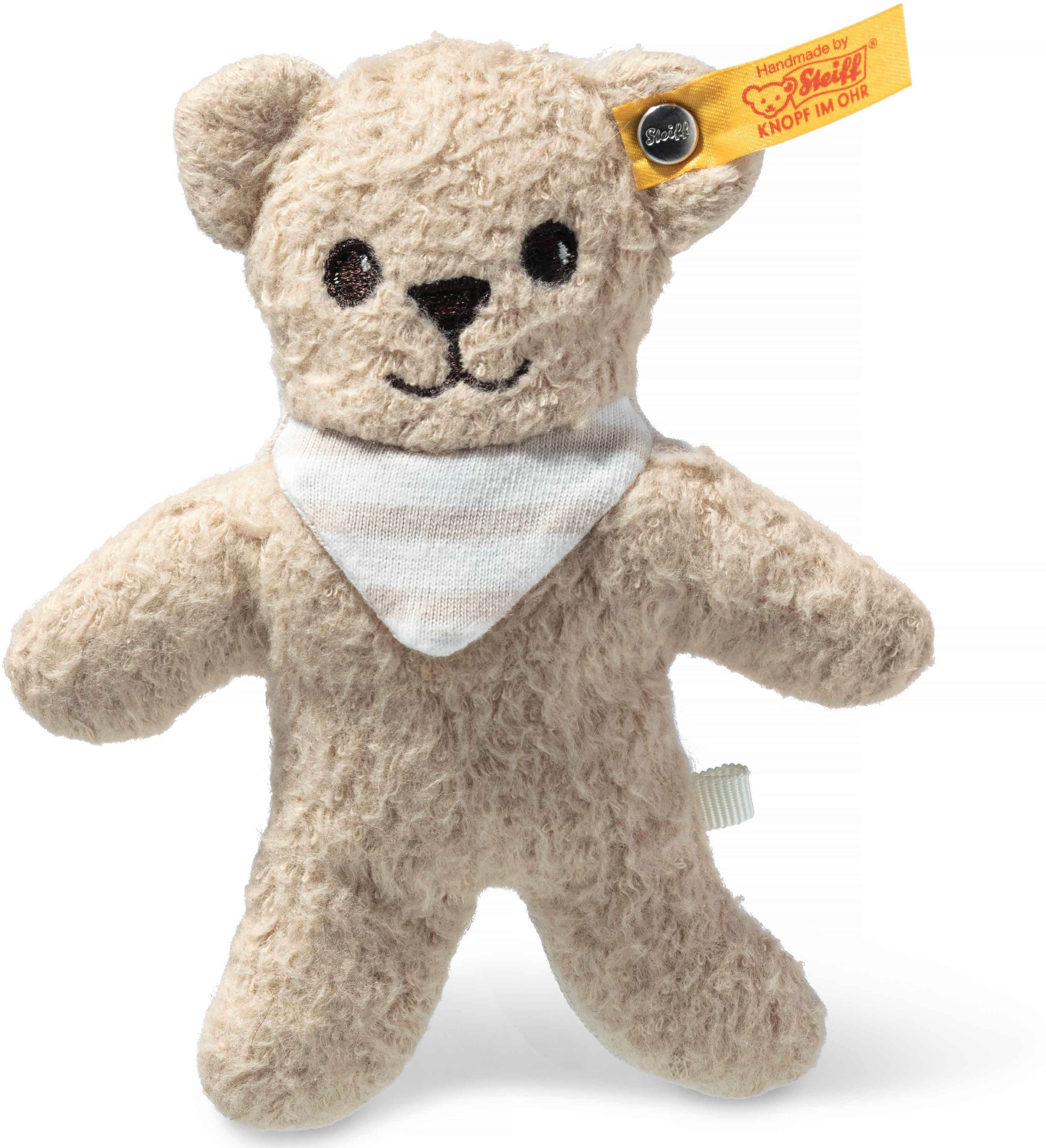 Greifspielzeug »Noah Knister-Teddybär mit Rassel«, GOTS organic, zertifiziert durch...
