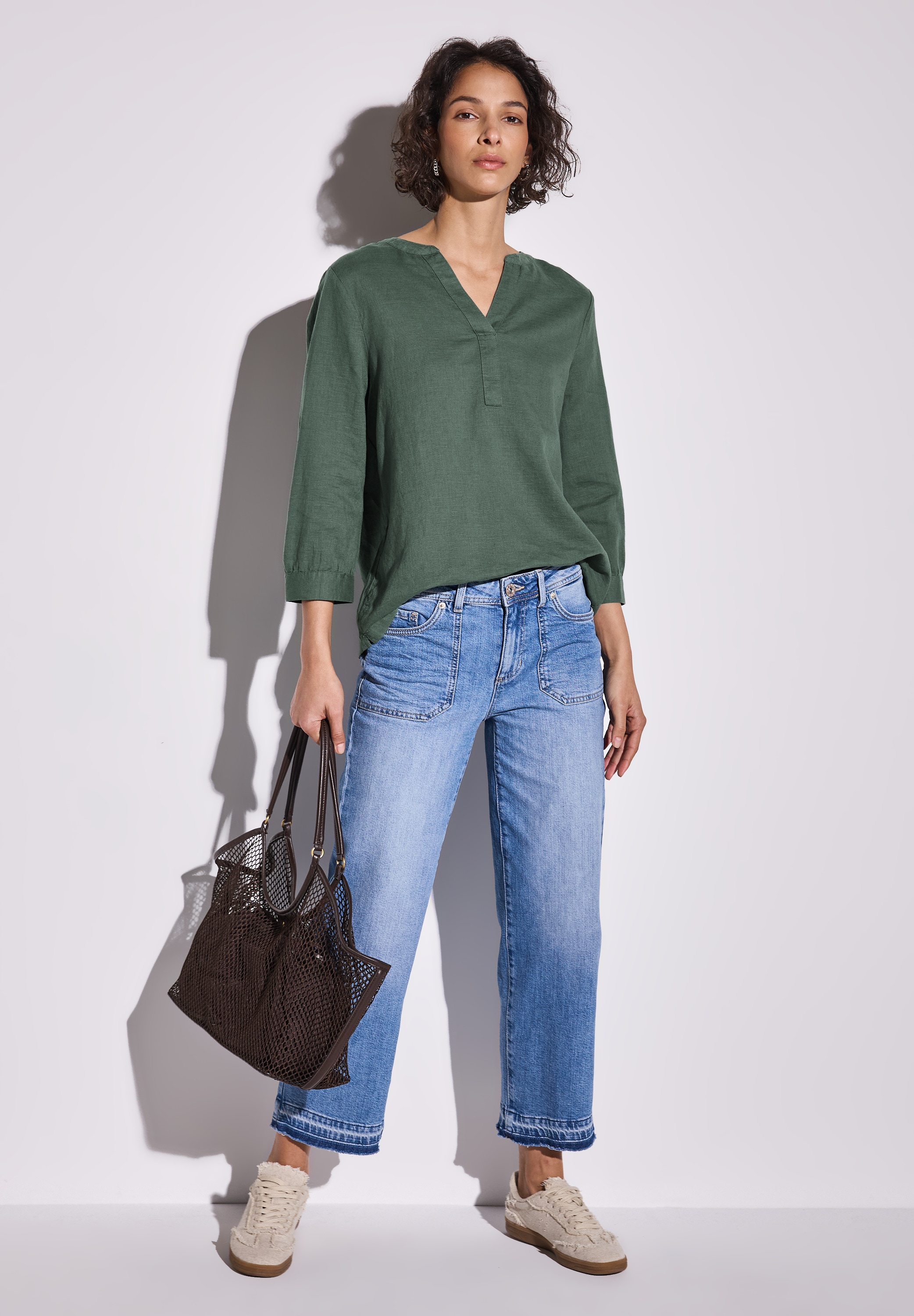 STREET ONE Klassische Bluse, mit 3/4-Ärmel