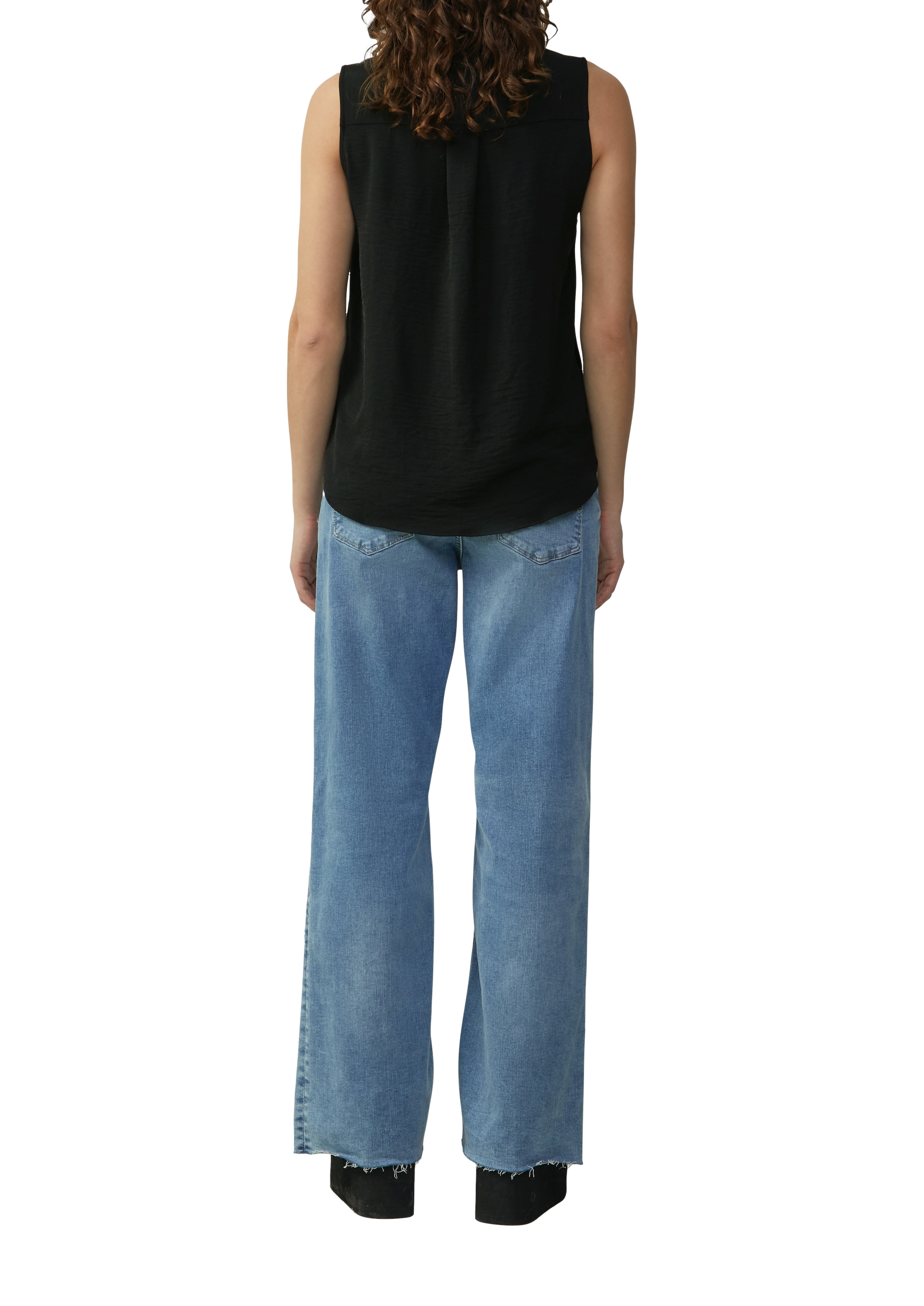 QS Klassische Bluse, ohne Ärmel