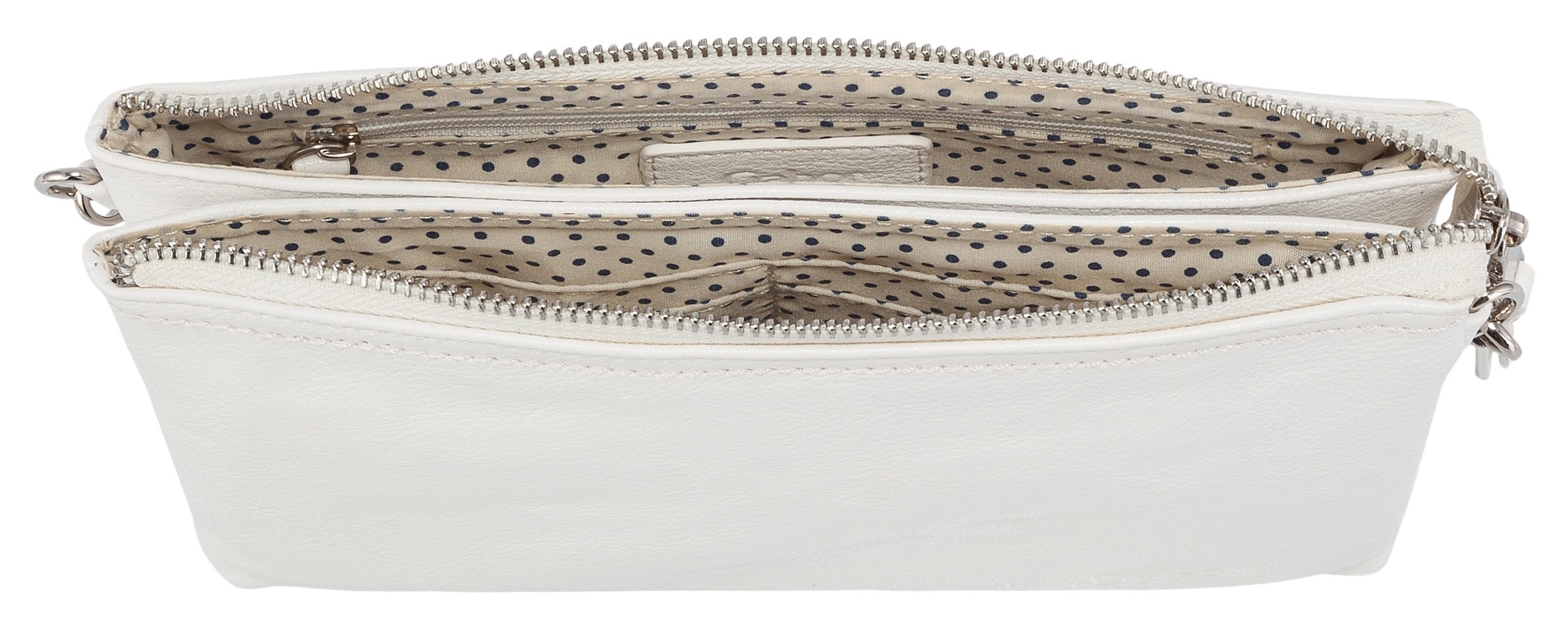 Abendtasche GABOR "Emmy", Damen, Gr. B/H/T: 22,5cm x 13,5cm x 4,5cm, weiß, Polyurethan, Polyurethan (PU), clean, gepflegt, Taschen Abendtasche, aus weichem Lederimitat als praktisch lässige "Bag in Bag" tragbar 3