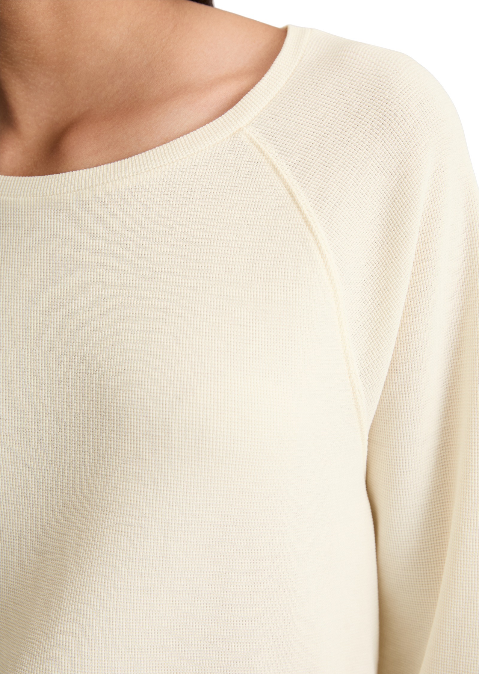 Marc O'Polo DENIM Langarmshirt »aus weichem Waffle-Jersey«