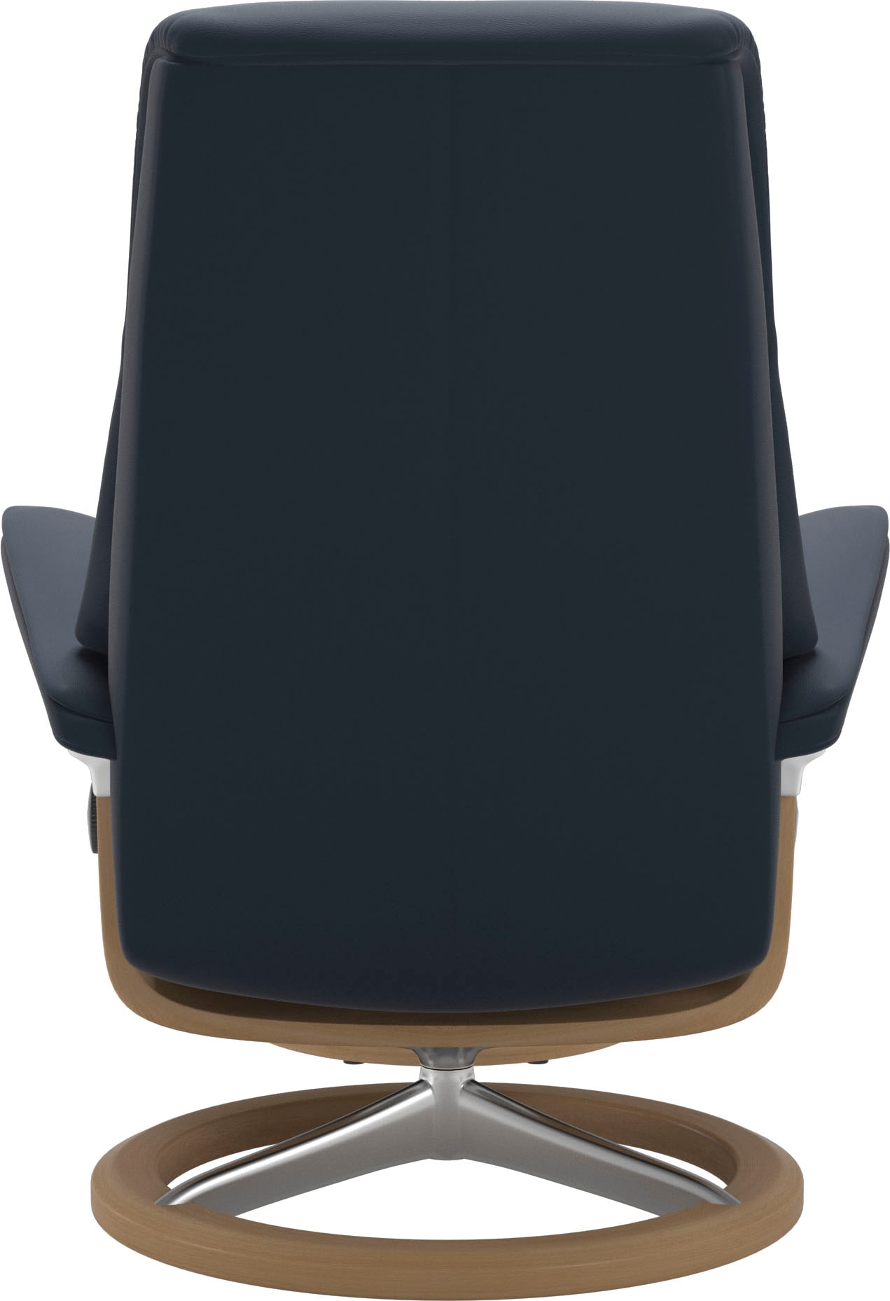 Stressless® Relaxsessel »View«, (Set, Relaxsessel mit Hocker), mit Signature Base, Größe M,Gestell Eiche