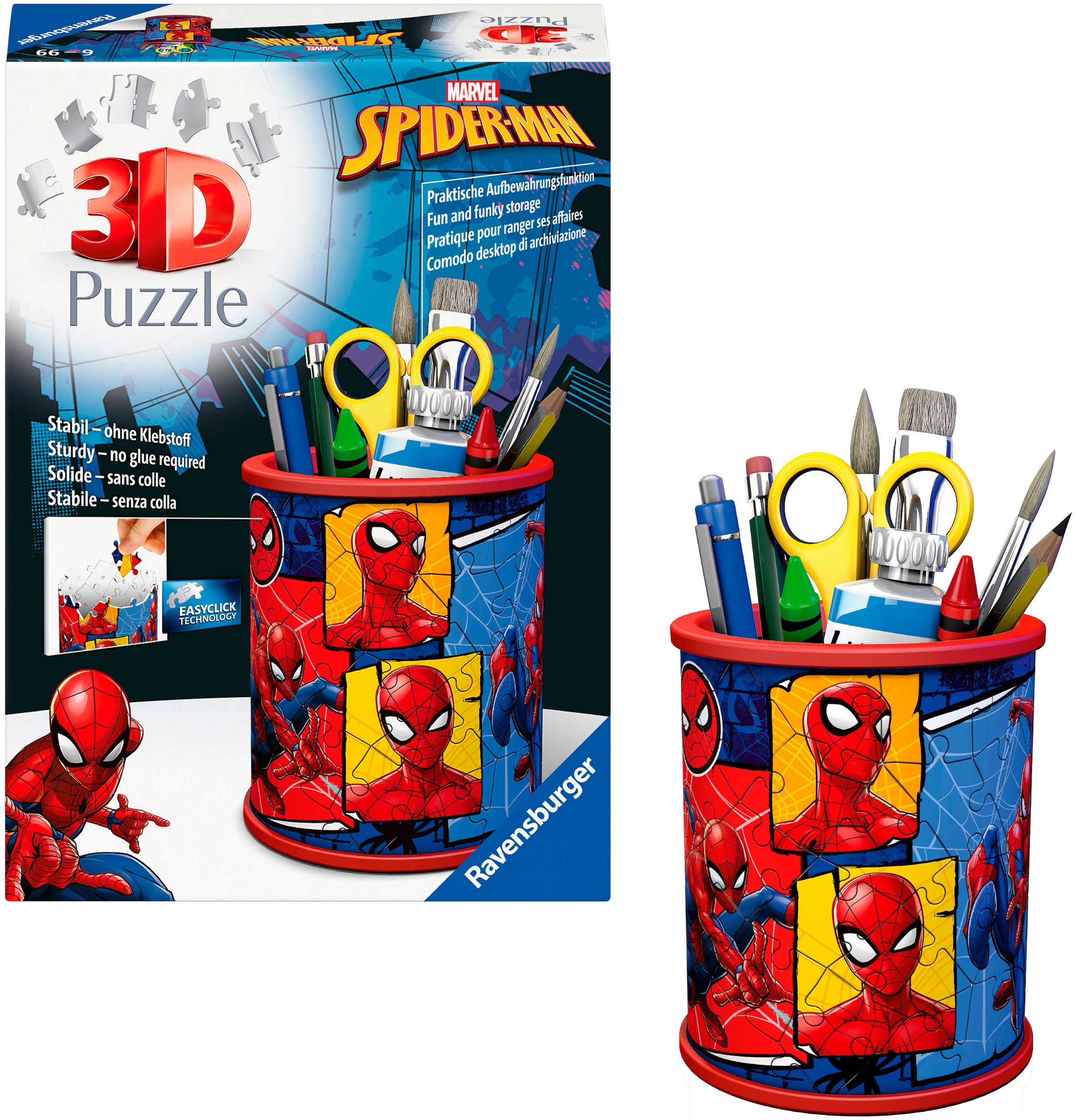 Ravensburger 3D-Puzzle »Stiftehalter Spider-Man« Made in Europe