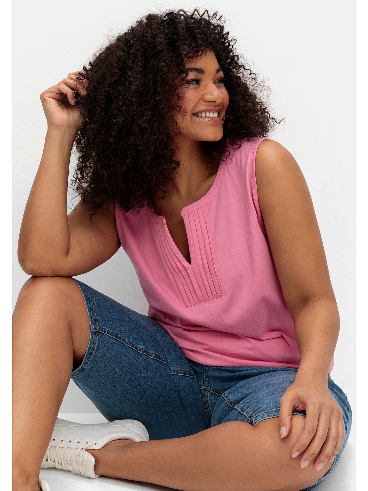 Sheego Jeansbermudas »Große Größen«, im Curvy-Schnitt PIA