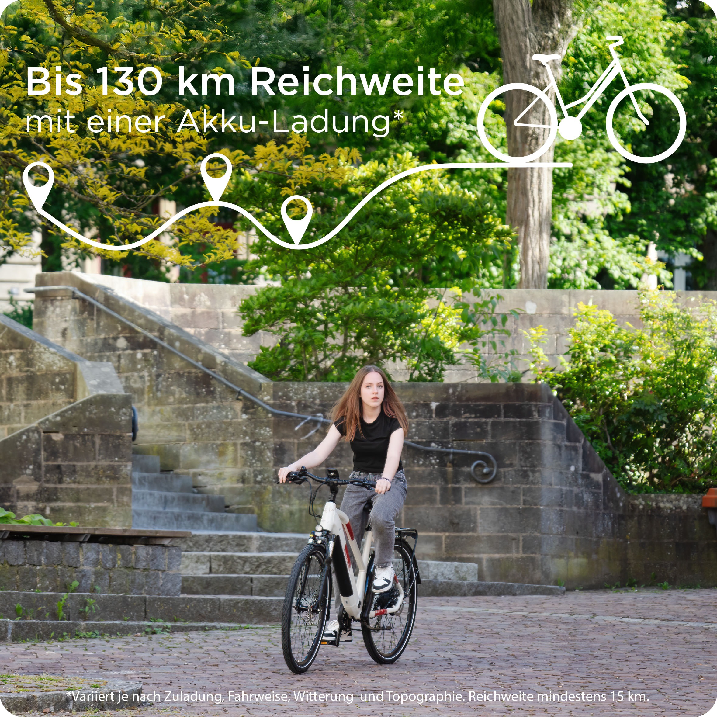 Zündapp E-Bike »Z810«, 24 Gang, Shimano, Altus RD-M310, Heckmotor 250 W, Pedelec, Elektrofahrrad für Damen