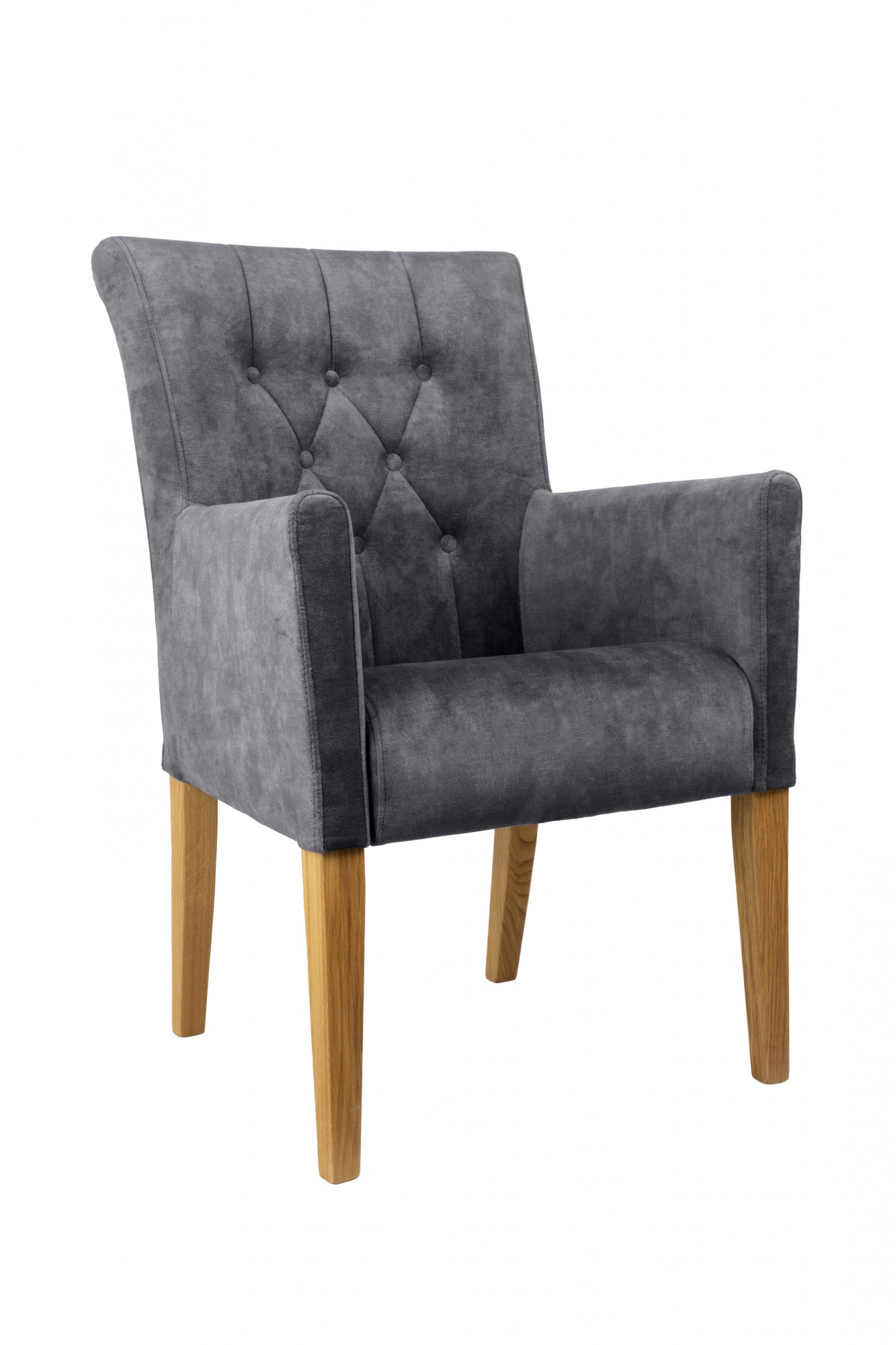 Home affaire Armlehnstuhl "Cortega Esszimmerstuhl mit Knopfheftung" () 1 St günstig online kaufen