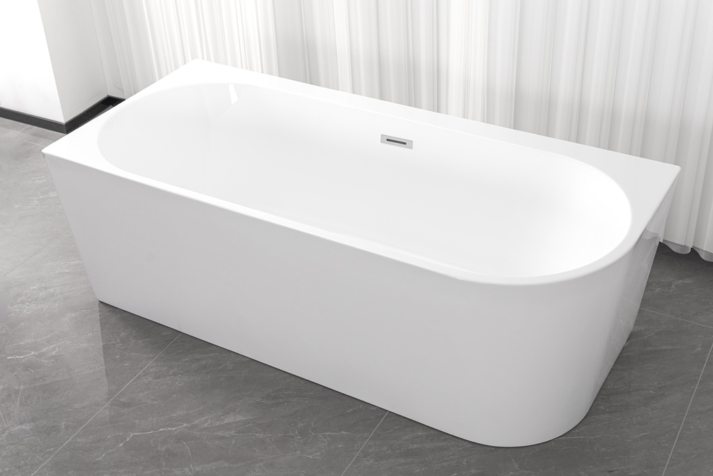 Sanotechnik Badewanne »LUMA« Höhe 56 cm mit Ablaufstöpsel | verstellbare Füße | Überlauf 160cm, Acryl Badewanne rechts