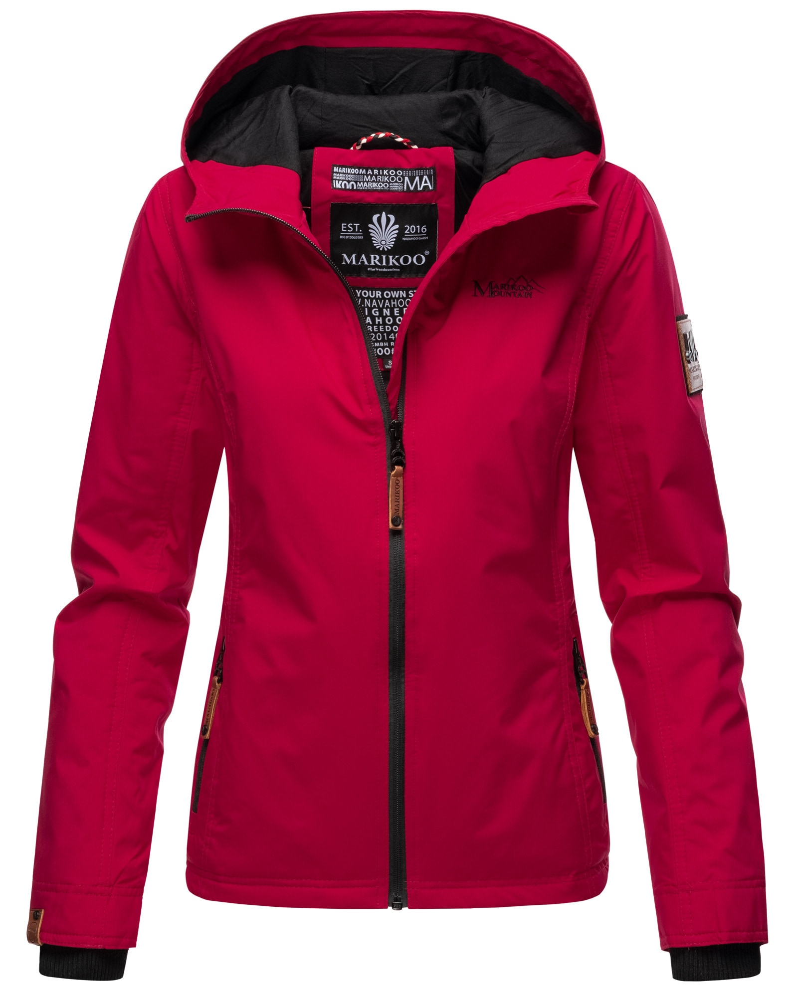 Marikoo Outdoorjacke »Brombeere«, sportliche Übergangsjacke mit Kapuze  online kaufen | BAUR