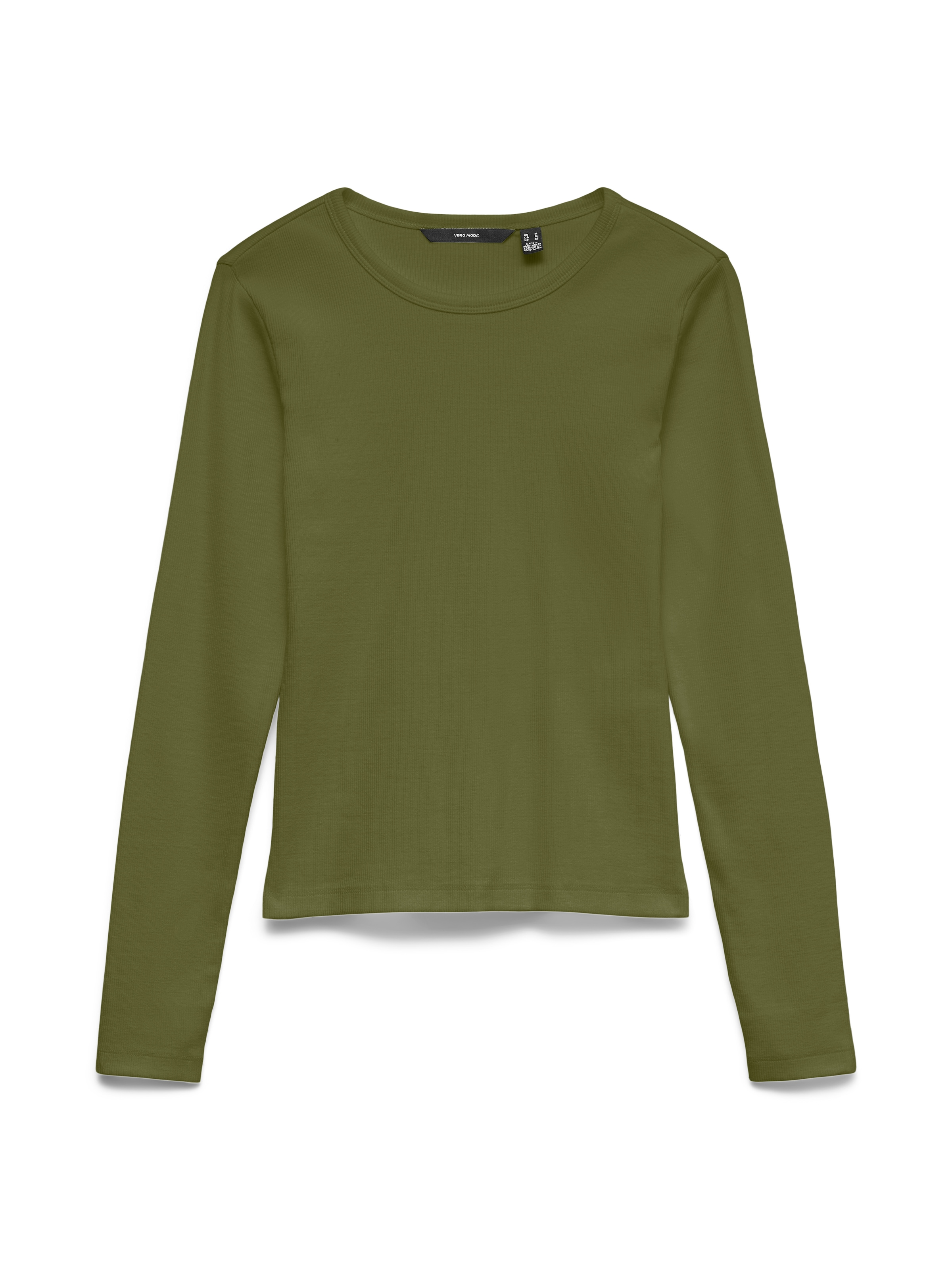 Vero Moda Langarmshirt »VMCHLOE LS SHORT TOP JRS NOOS« Baumwollmischung, slim fit