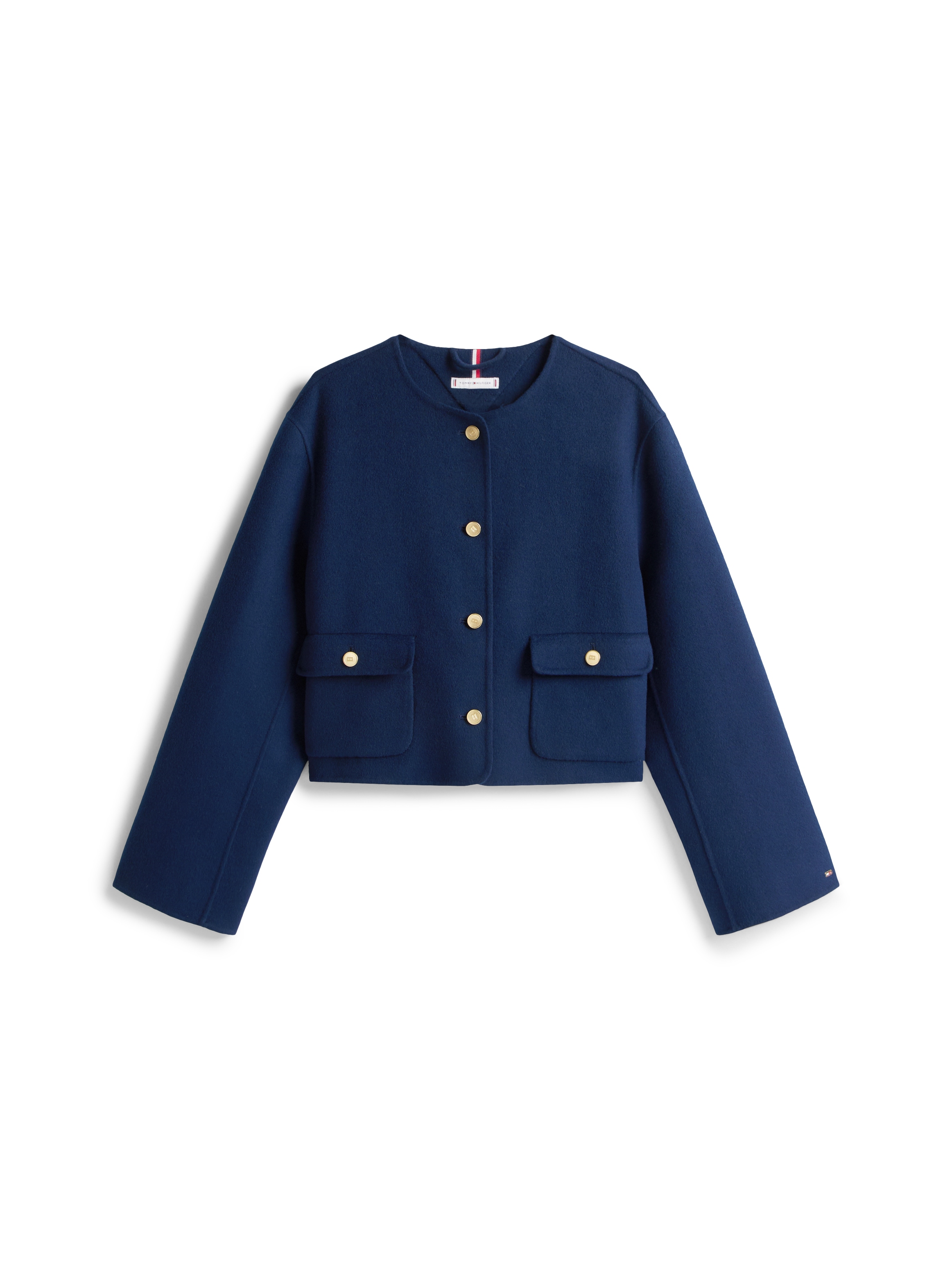 Tommy Hilfiger Kurzjacke »DF WOOL BLEND REG LADY JACKET«, mit Wolle