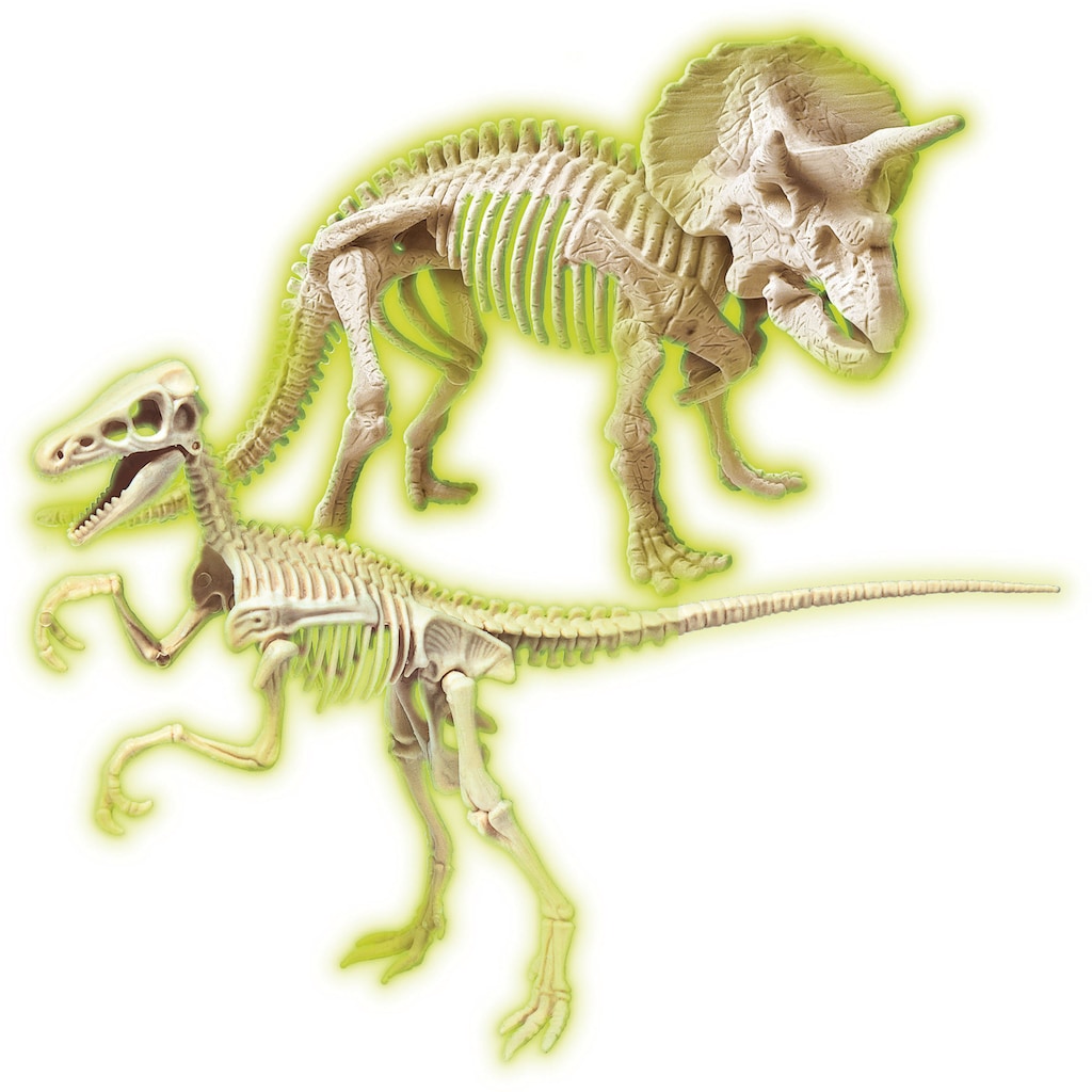 Clementoni® Experimentierkasten »Jurassic World 3, Ausgrabungs-Set Triceratops & Velociraptor«