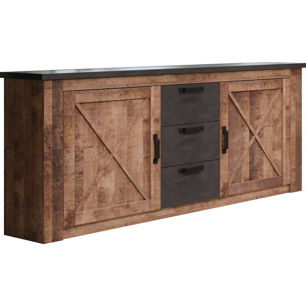 trendteam Sideboard »Granada«, Diagonale Sprossen