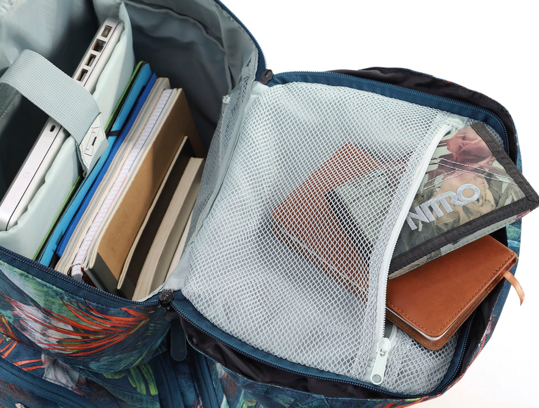 NITRO Laptoprucksack »Weekender«, Reiserucksack mit Laptopfach, Schulrucksack, Wanderrucksack