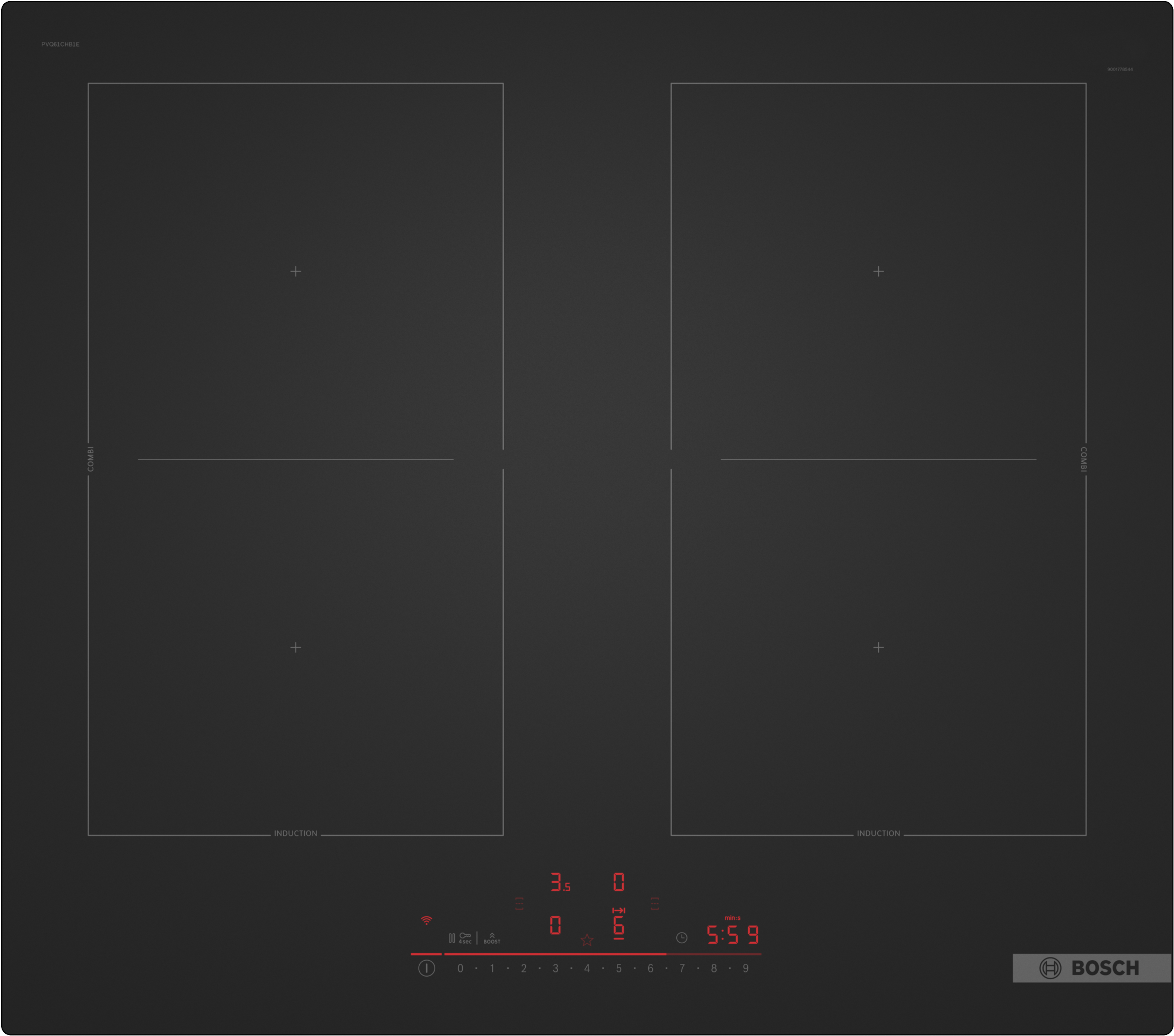 BOSCH Induktions-Kochfeld "PVQ61CHB1E" Moderne matte Optik: 5x weniger sich günstig online kaufen