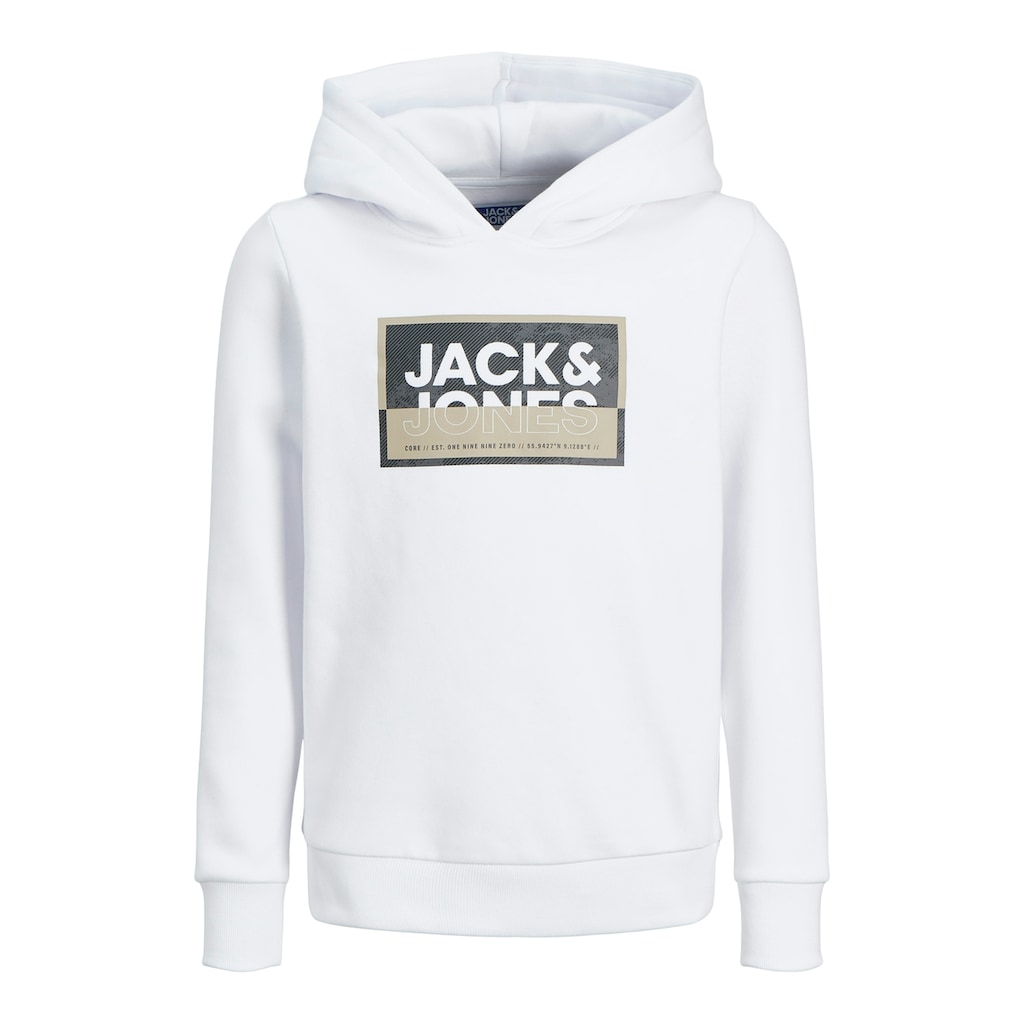 Jack & Jones Junior Hoodie »JCOLOGAN SS24 PRINT SWEAT HOOD SN JNR«